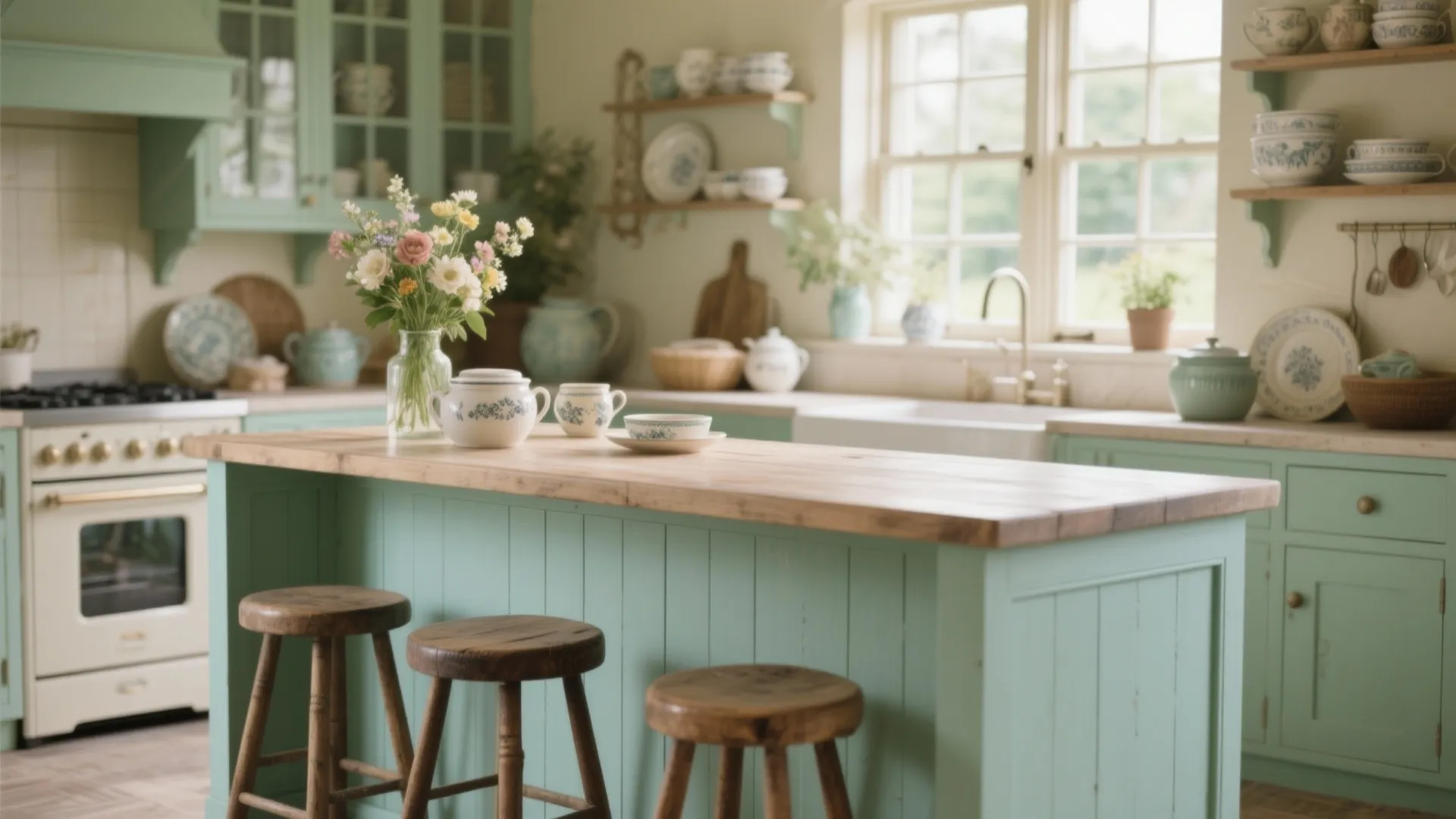 4. Painted Pastel Finish