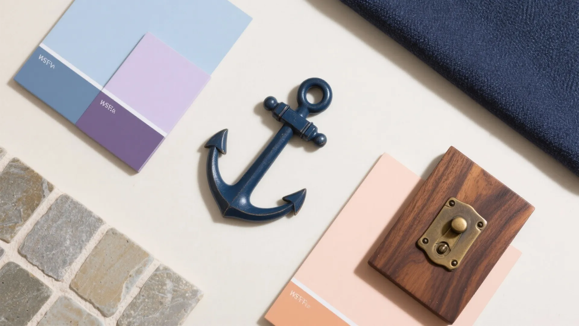 5) Pastel Midtones with a Deep Anchor