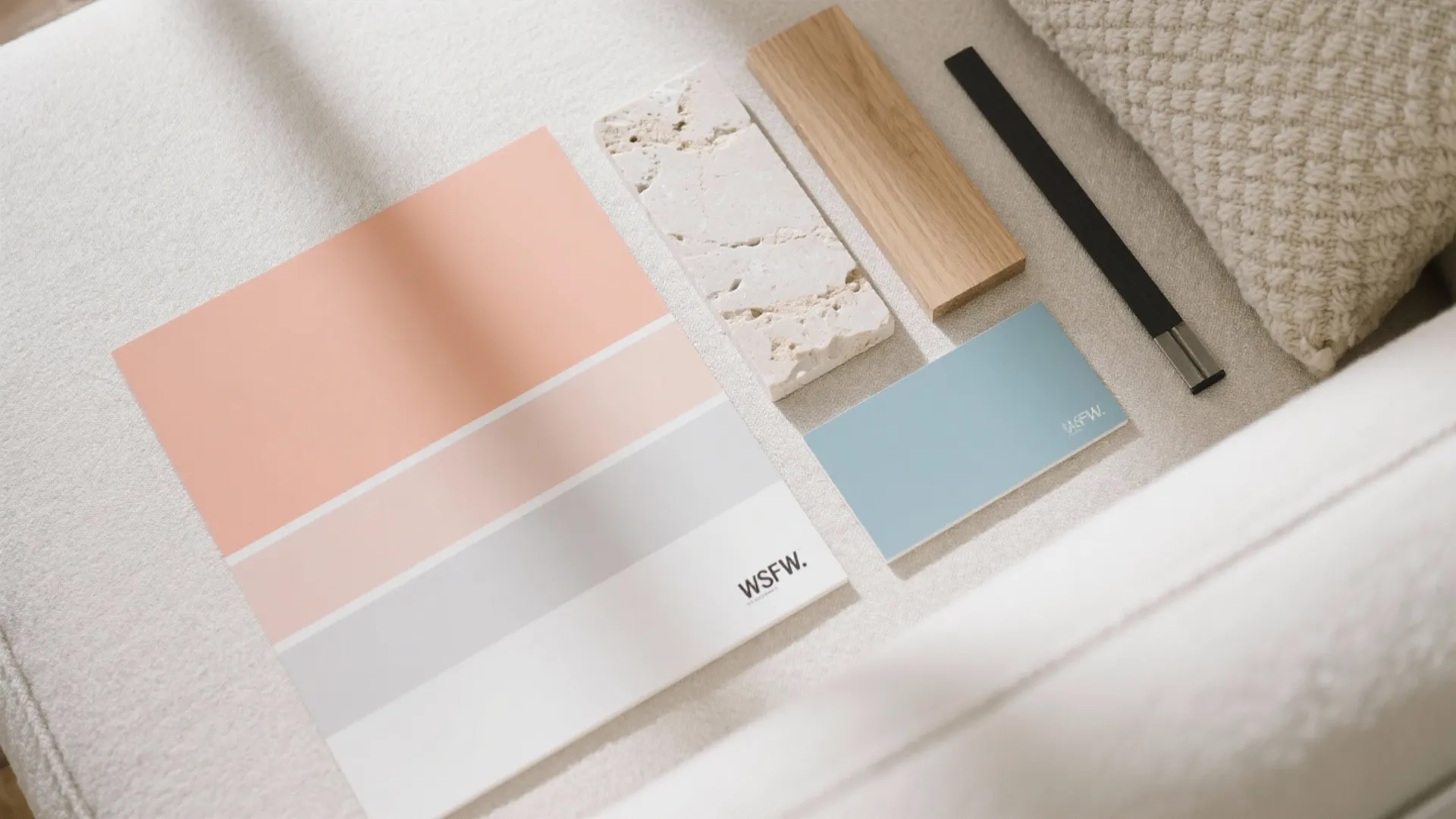 Soft Pastels: Peach, Blush, and Misty Blue for Lift