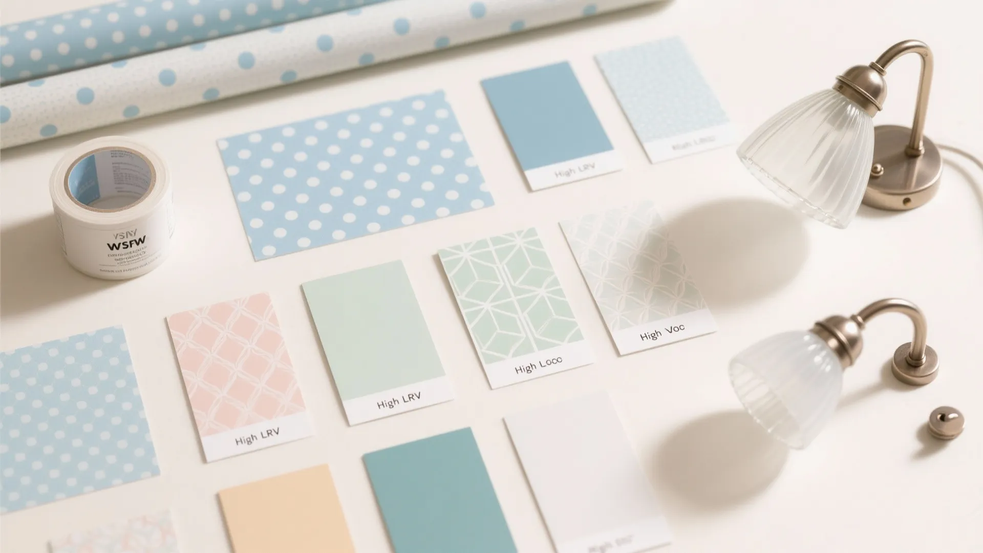 Soft Pastels and Micro-Patterns for Calm