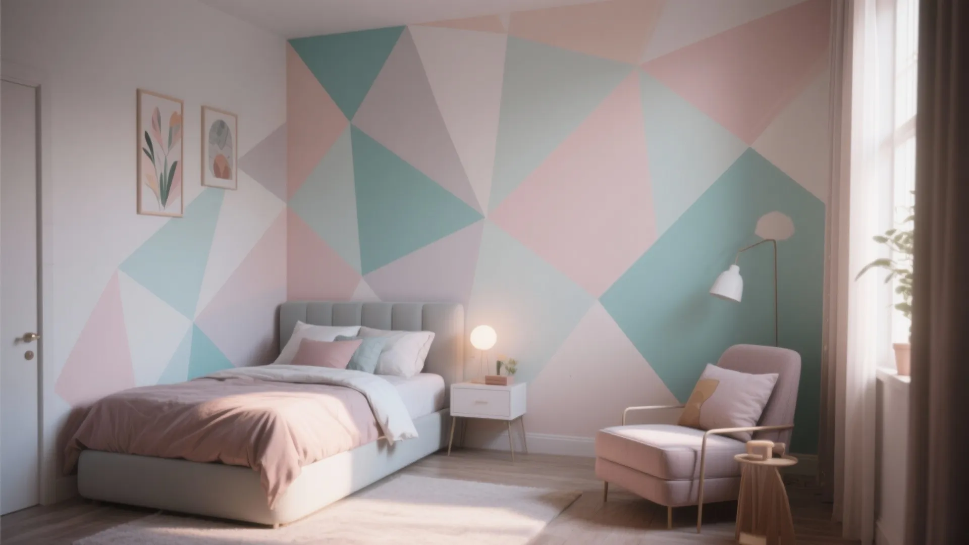 3. Geometric Paint Patterns