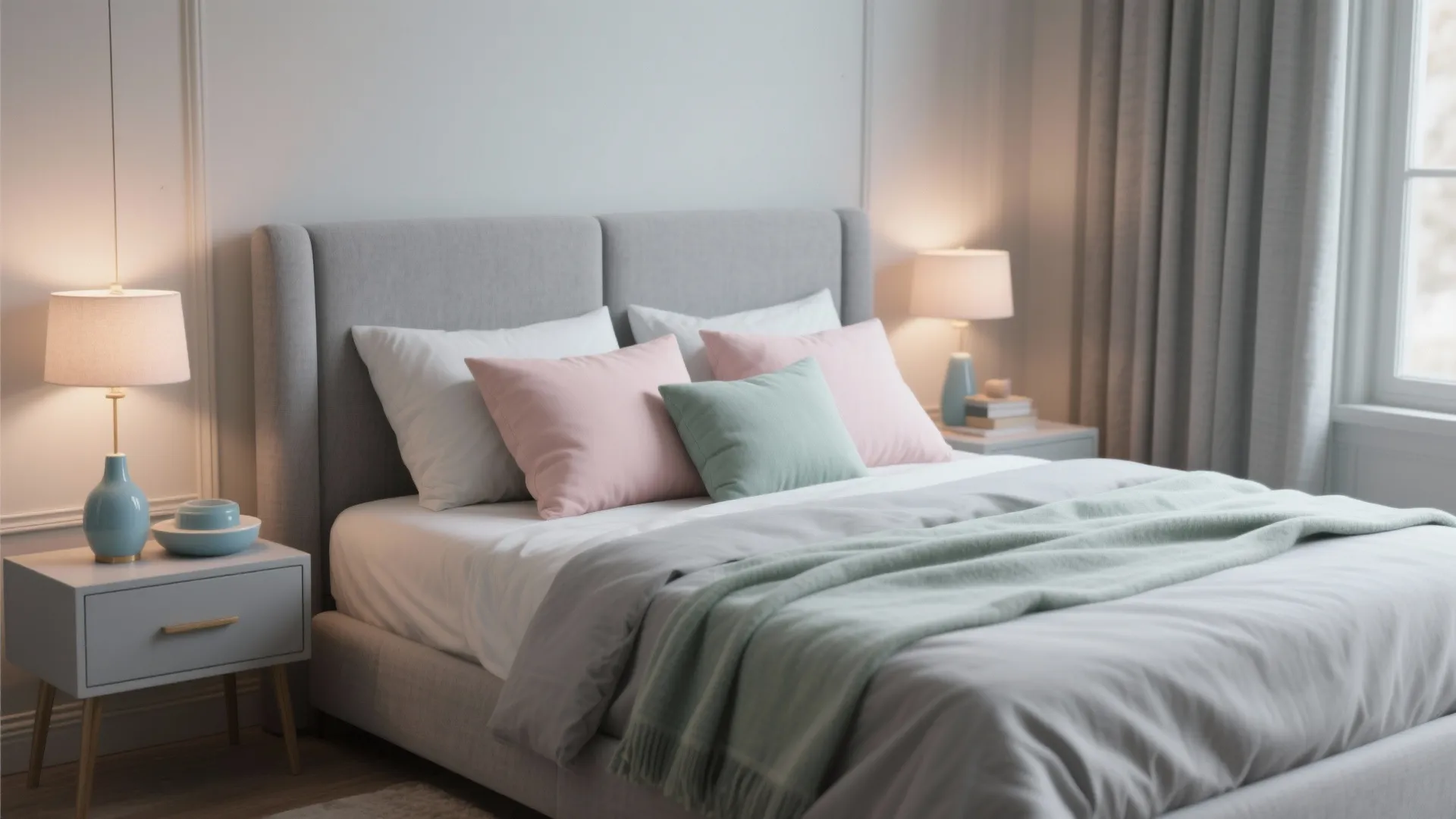4. Soft Pastel Pairings for a Calming Retreat