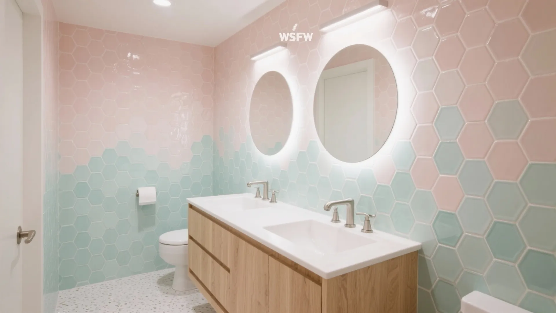Soft Pastel Hexagon Mosaics