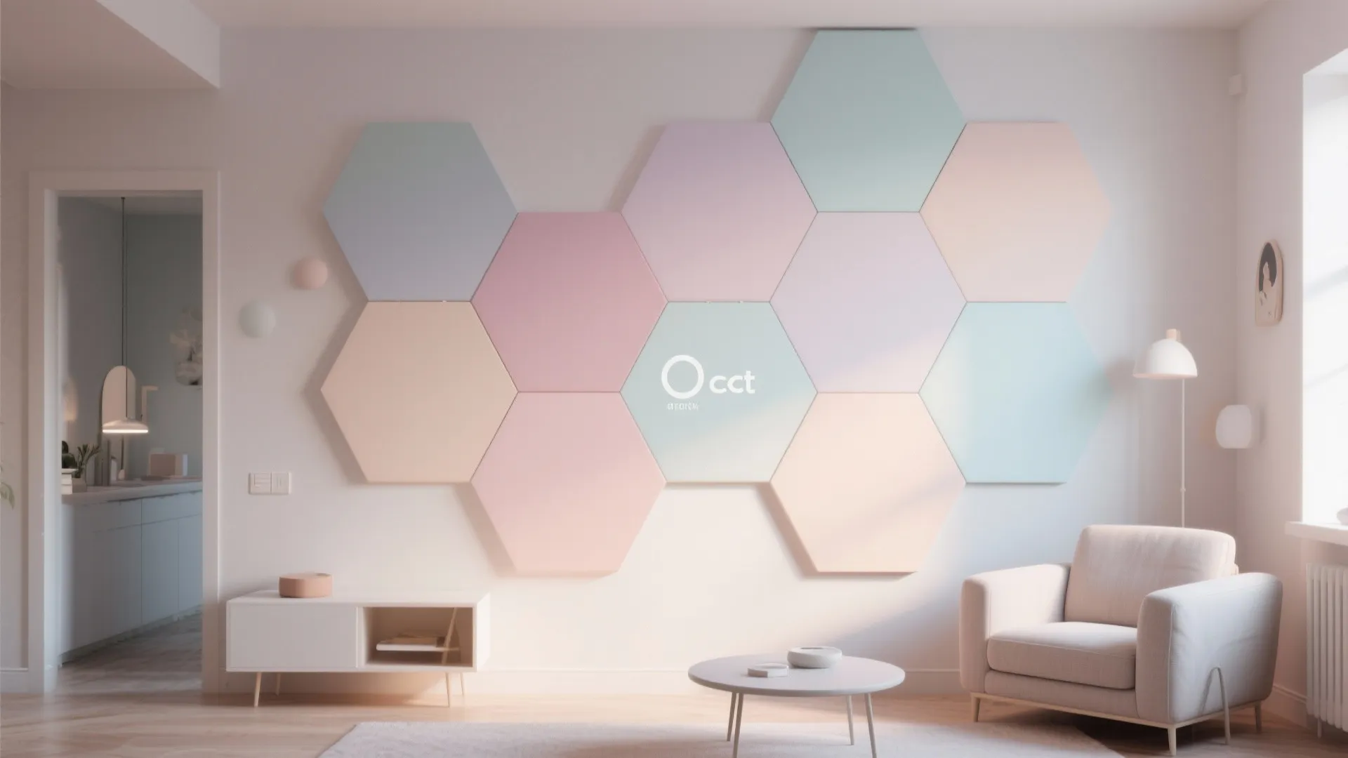 Minimalist Hexagon Arrangement
