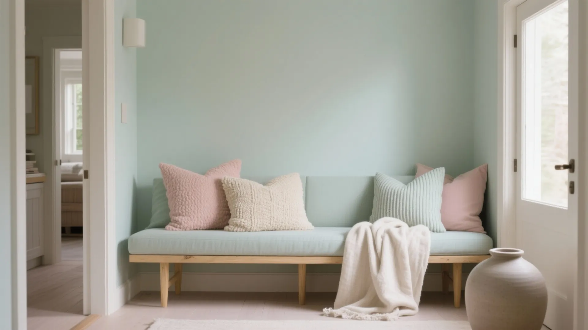 Soft Pastel Layering for a Calm Welcome