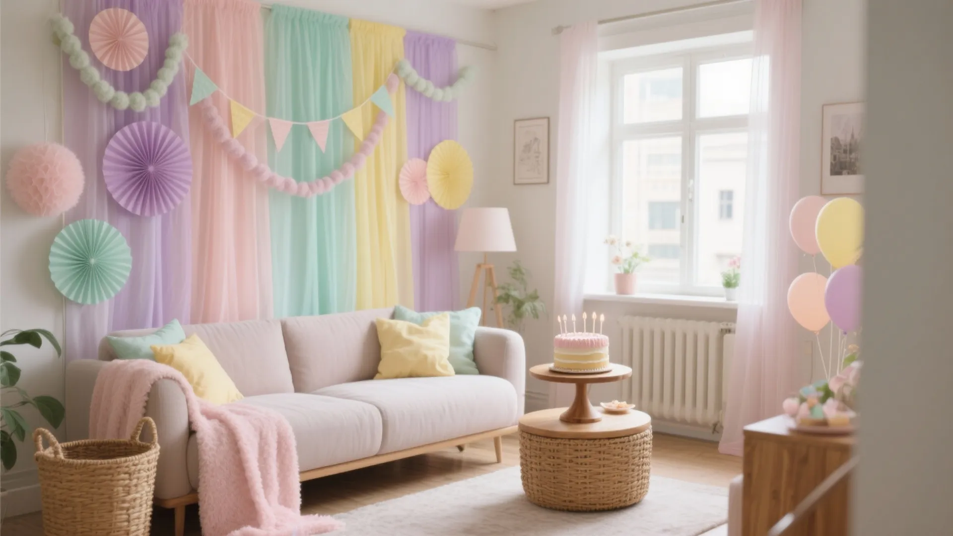 Soft Pastel Layers for a Calm, Photo-ready Party
