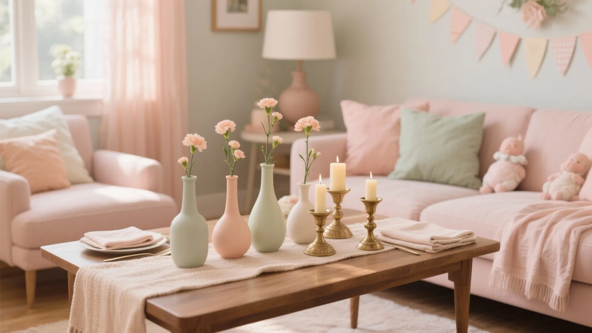 1) Layered Pastel Palette with Tactile Textures