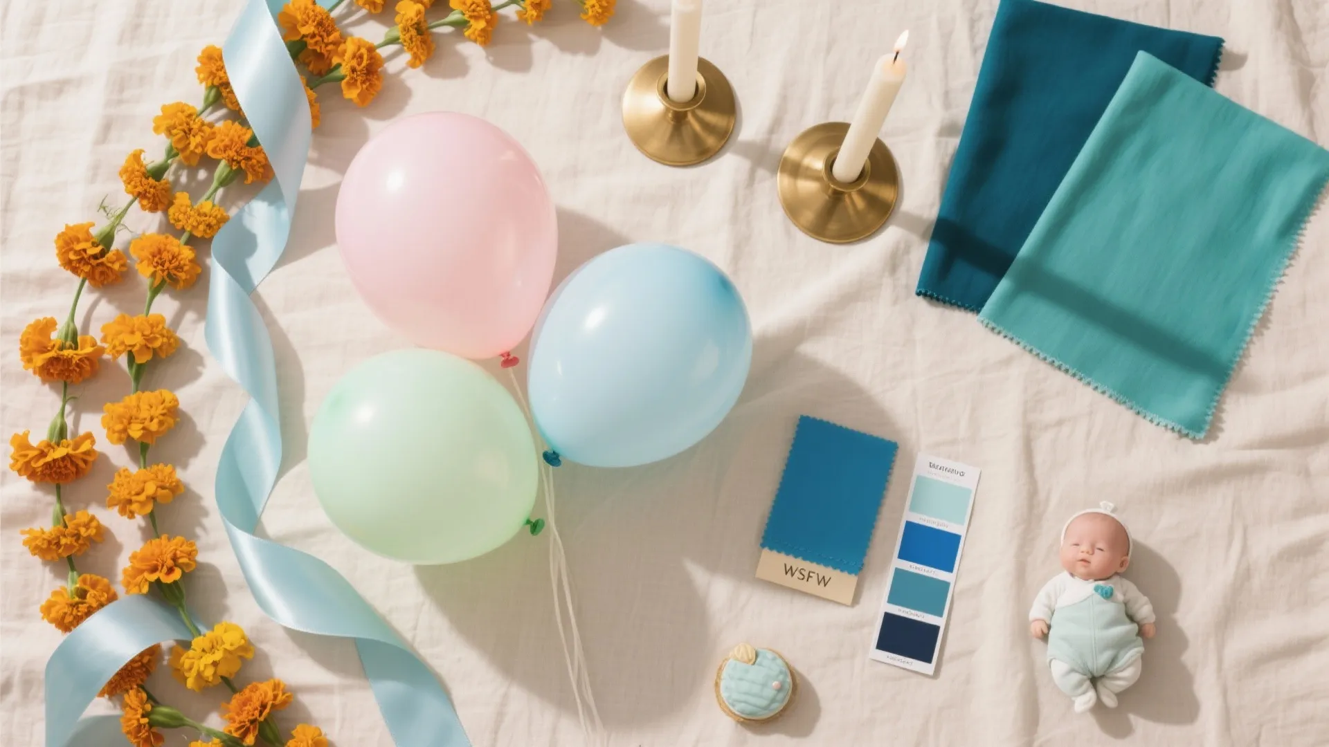 Pastel & Marigold Palette Harmony