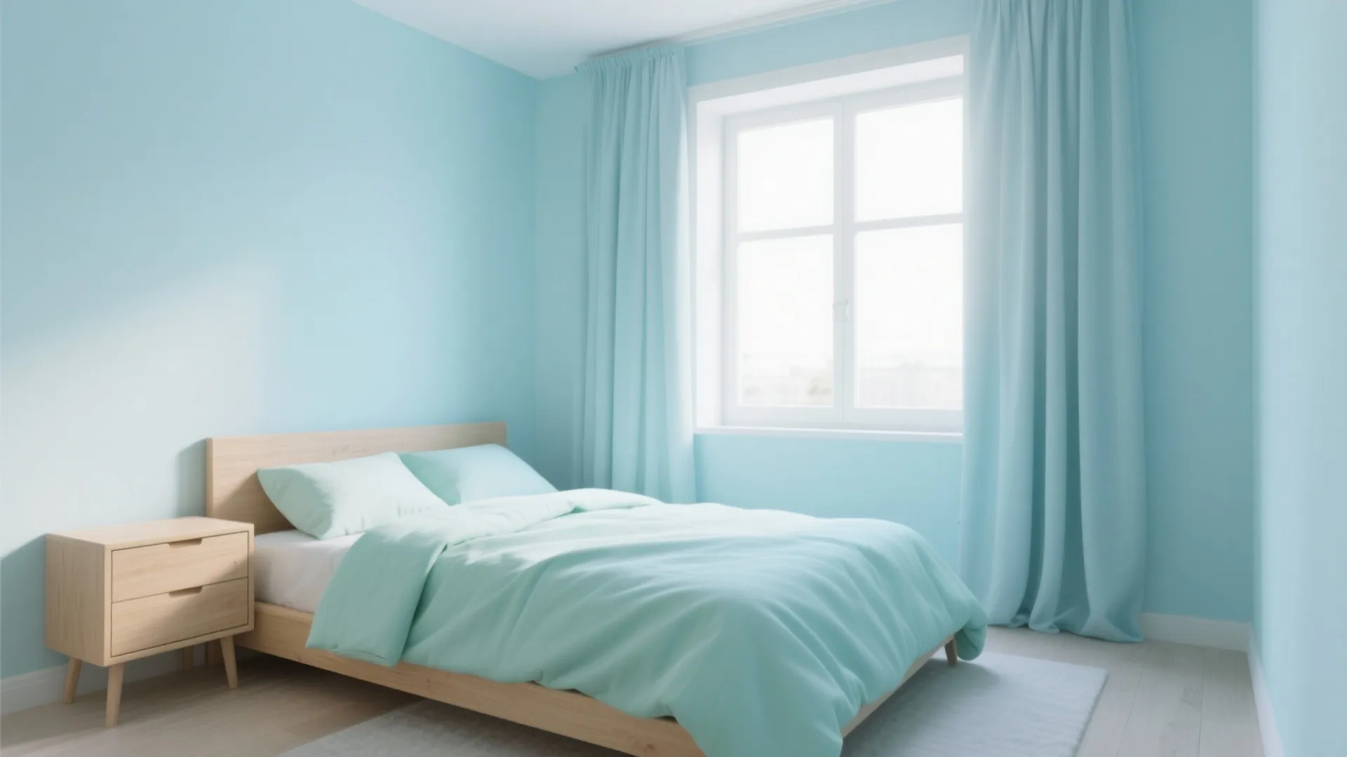 3. Pastel Blues and Mint for a Serene Retreat