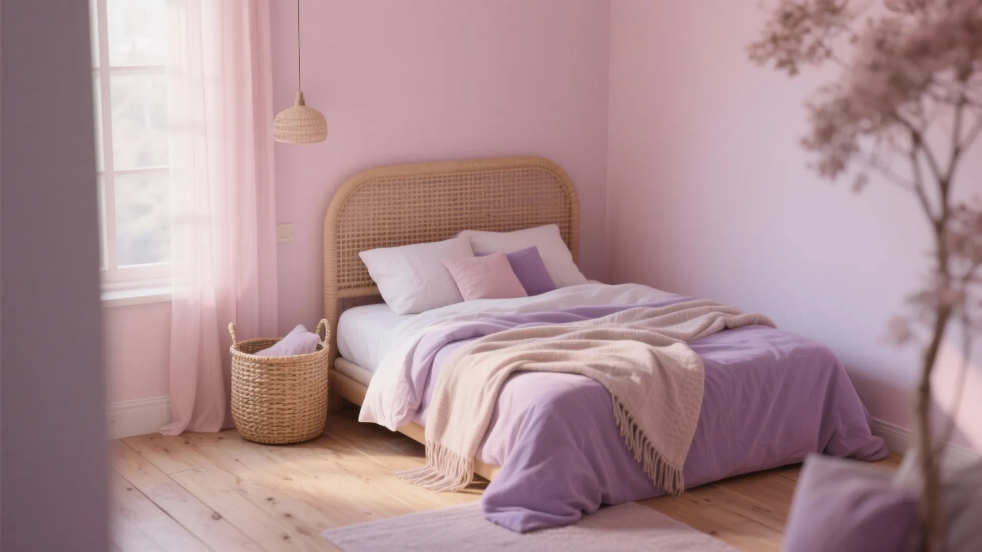3. Pastel + Natural Textures: Calm and Cozy