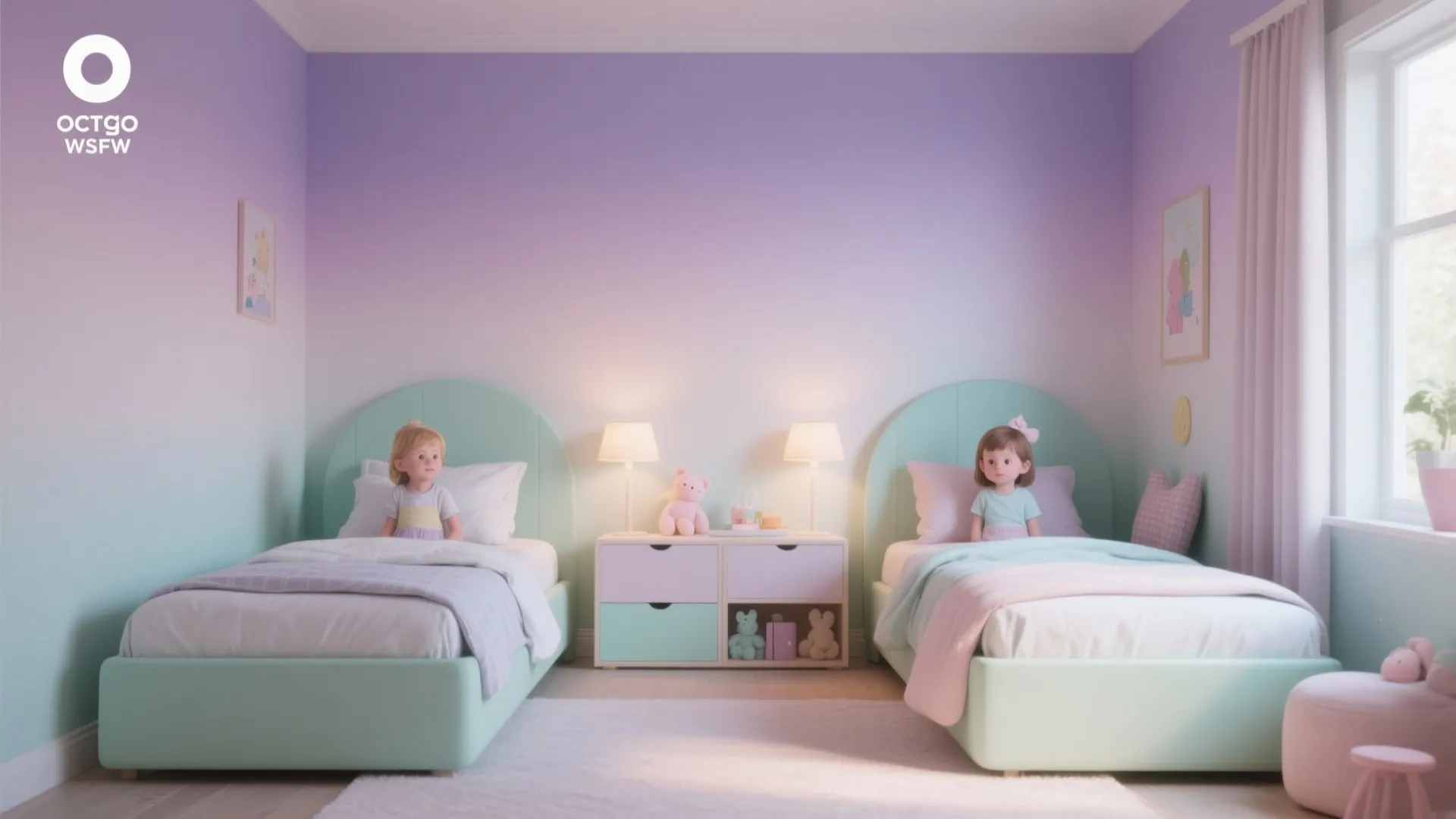 Pastel Ombre Walls