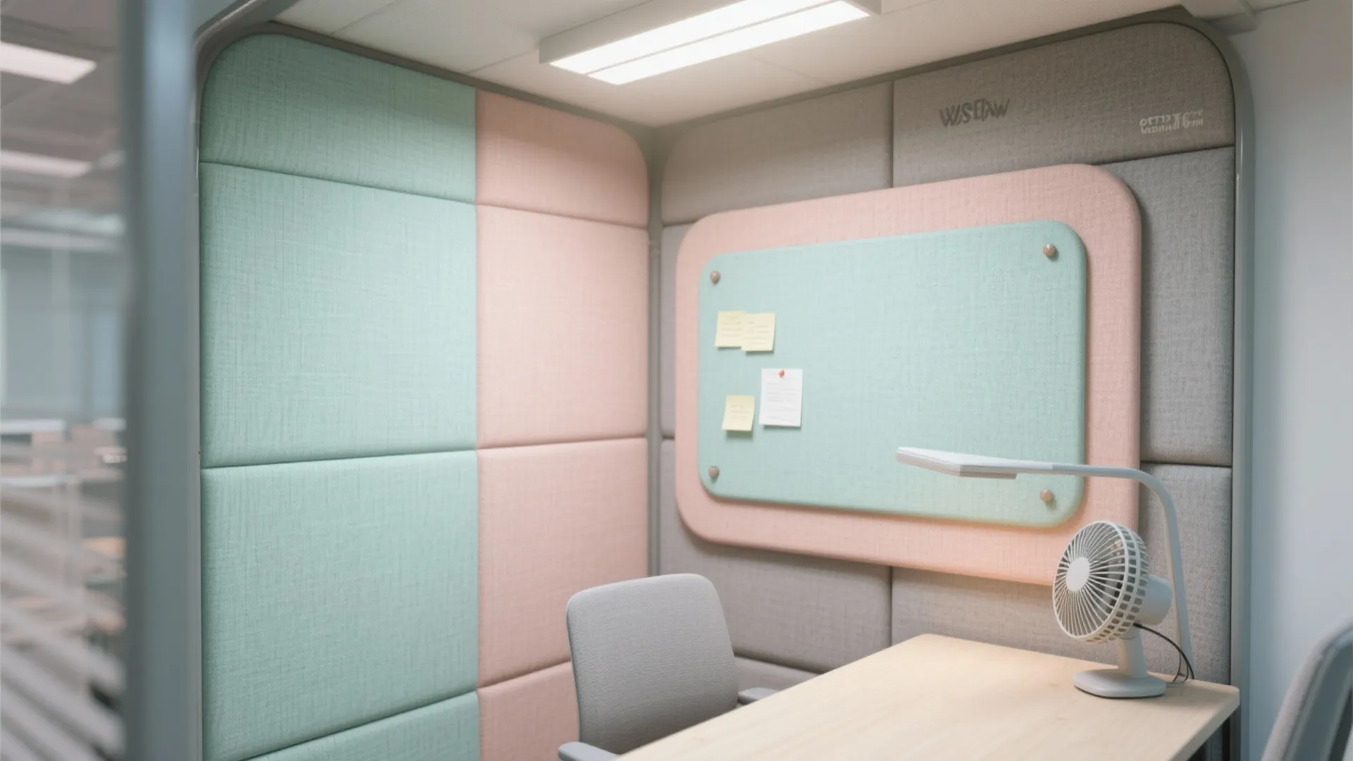 2. Pastel privacy pods