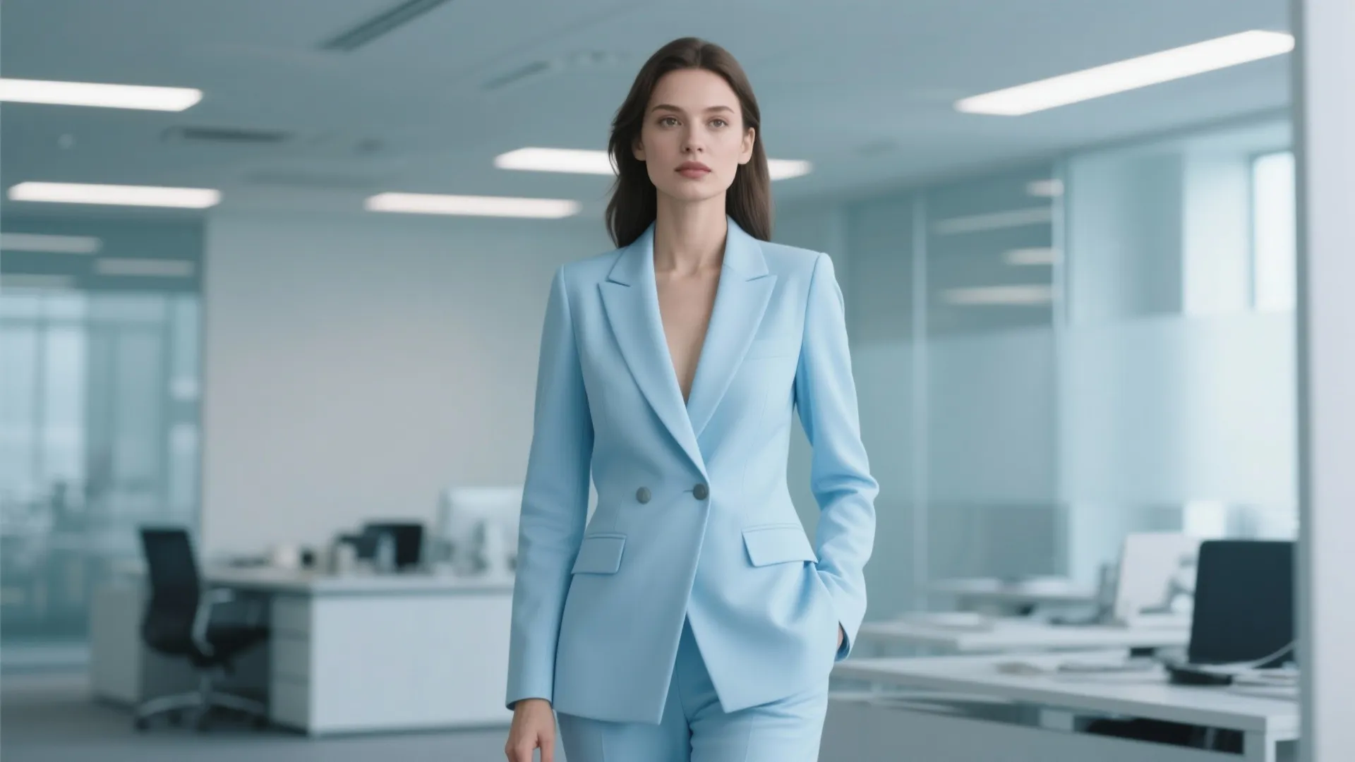 7. Power Suit in a Soft Color