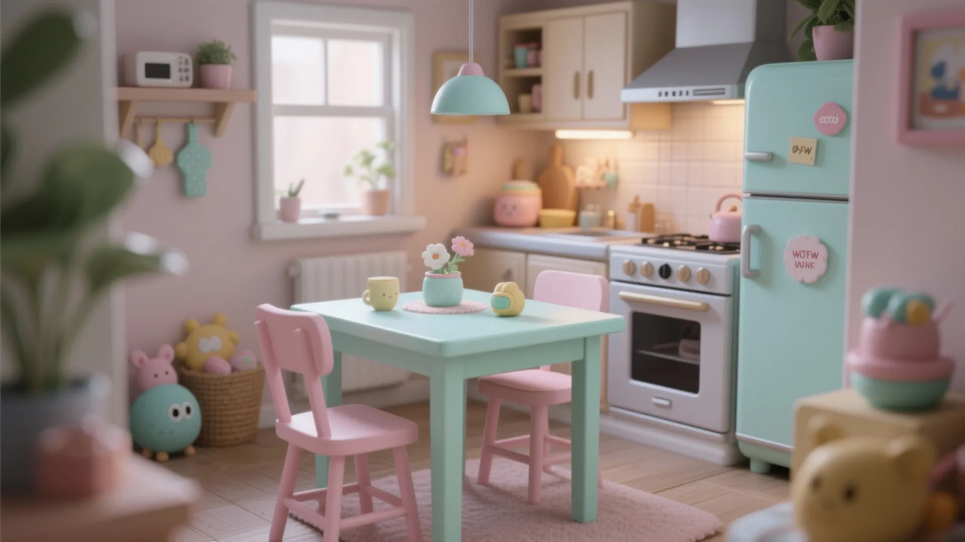 3. Pastel Pop for Small Spaces