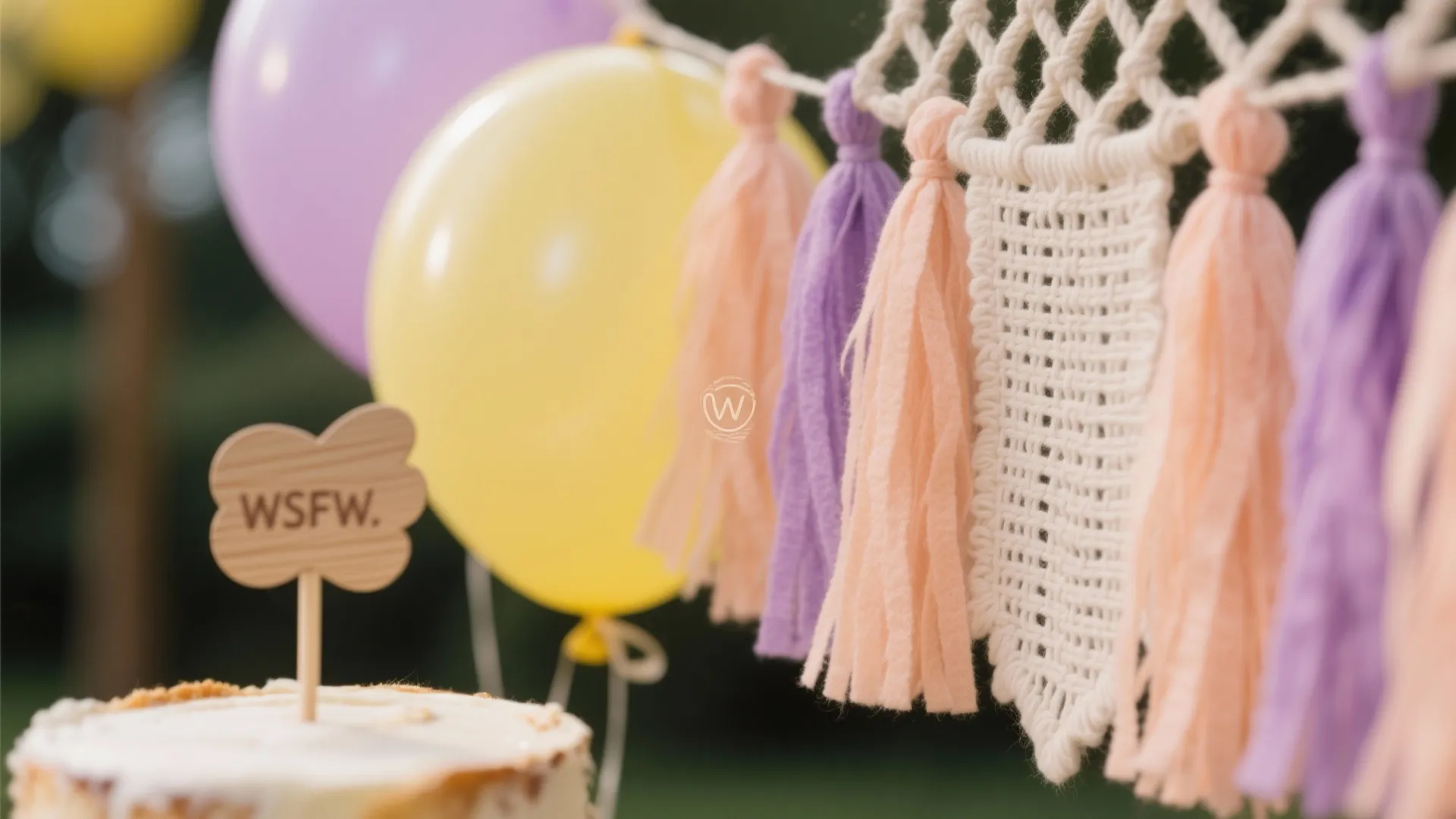 Pastel Balloon Cloud & a Simple Smash-Cake Nook
