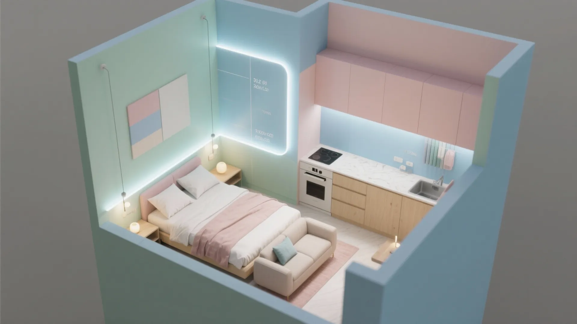 Pastels with High-Quality Lighting