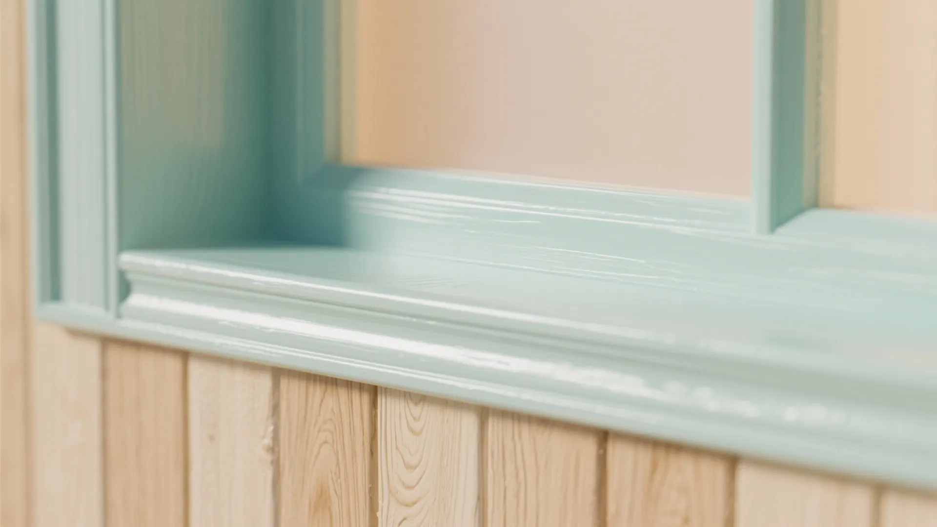 2. Pastel trims and washed windows