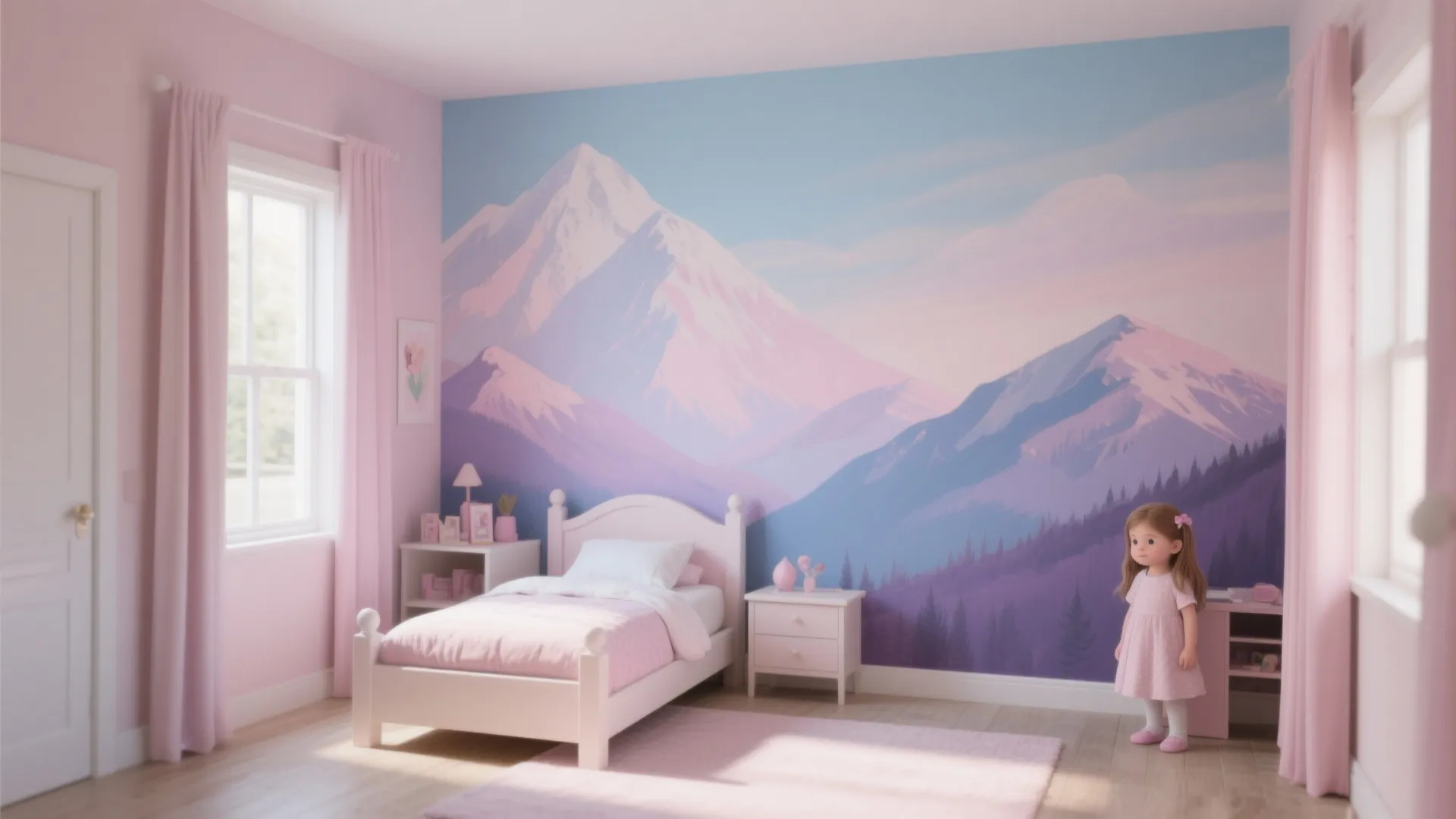 2. Pastel Wall Murals