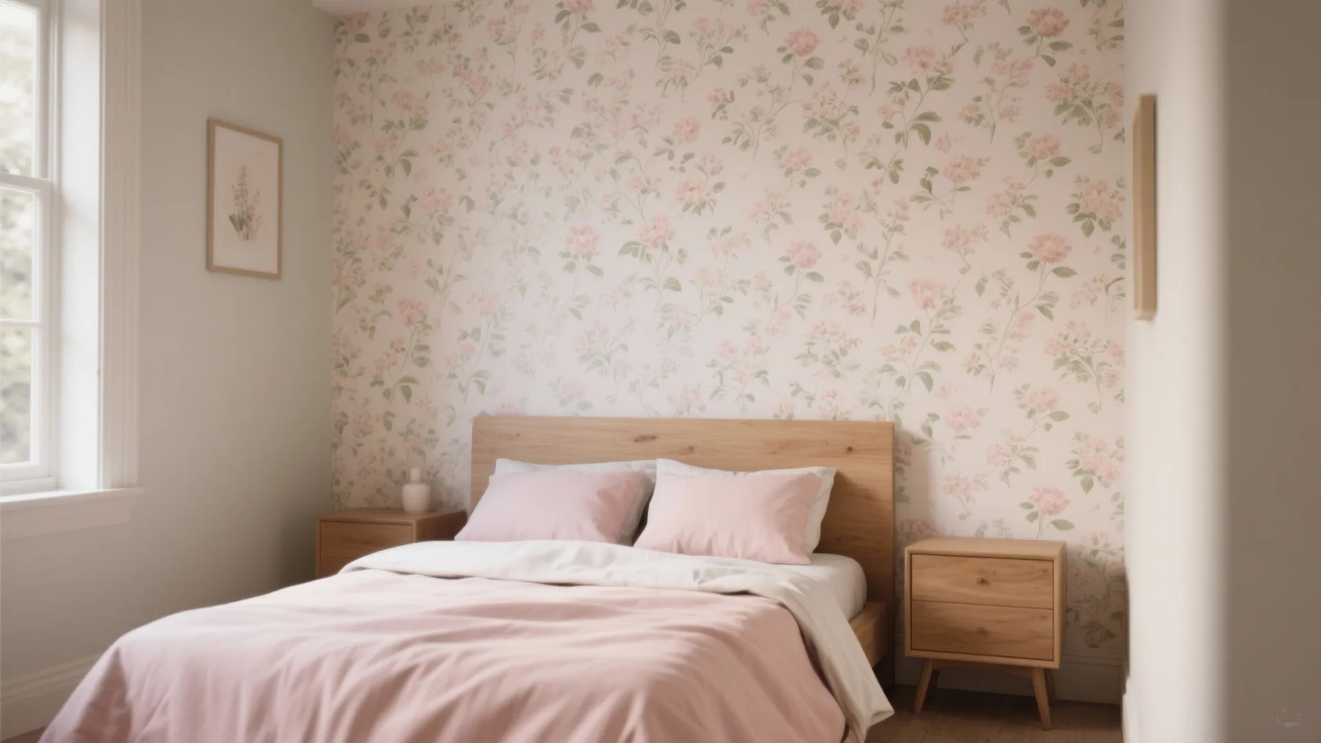 5. Pastel Wallpaper as an Accent