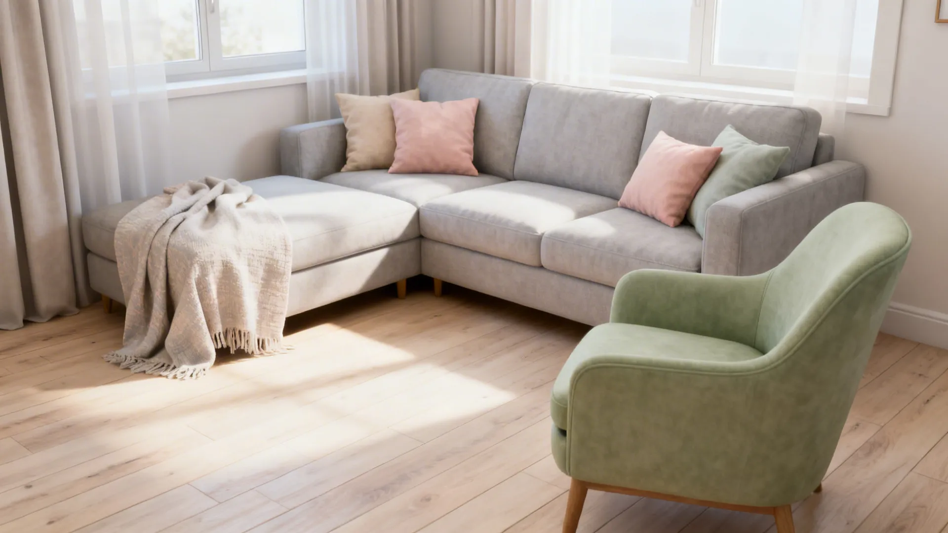 3. Soft Pastels and Muted Greens