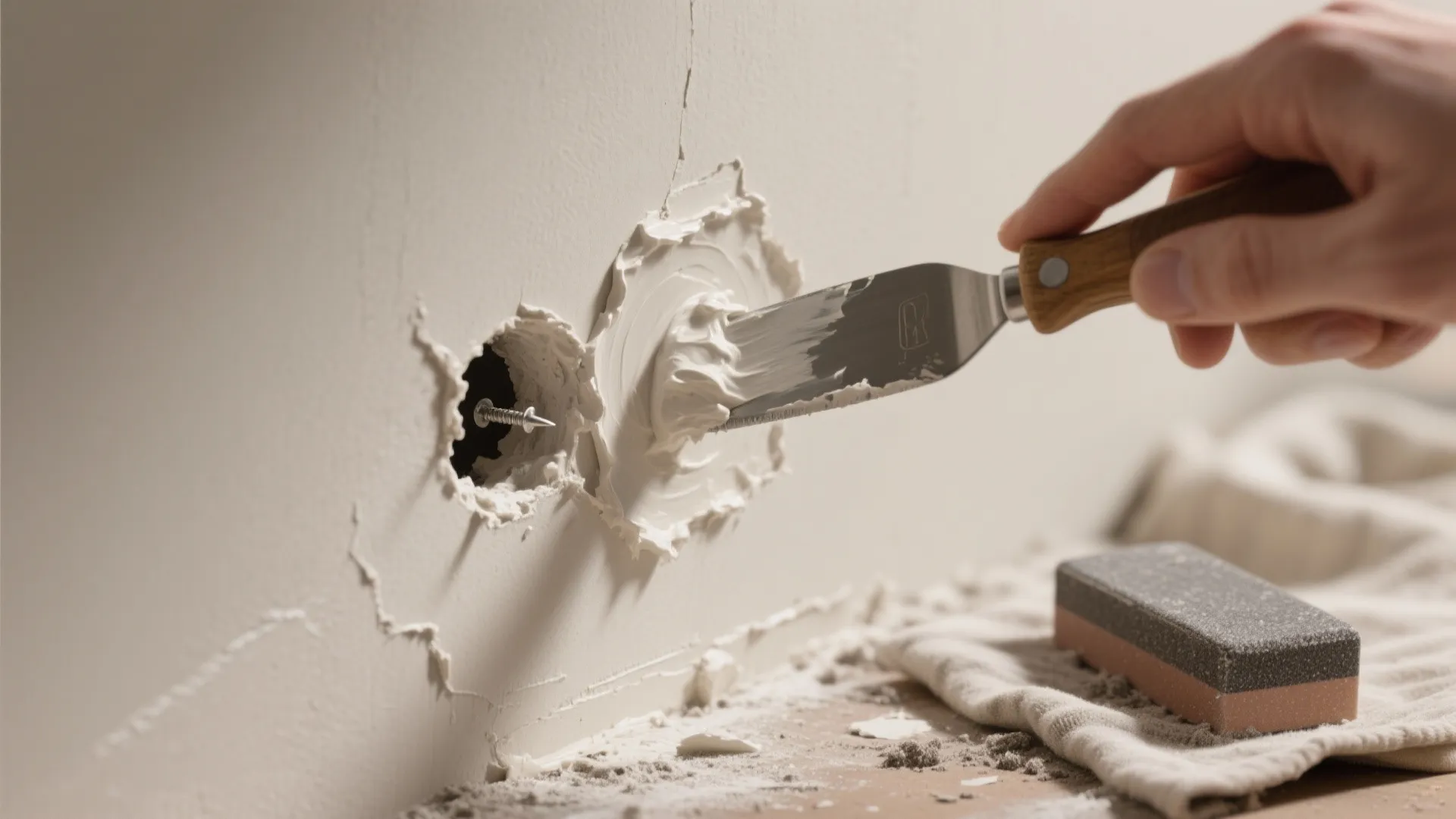 3. Patch holes and fix problem areas