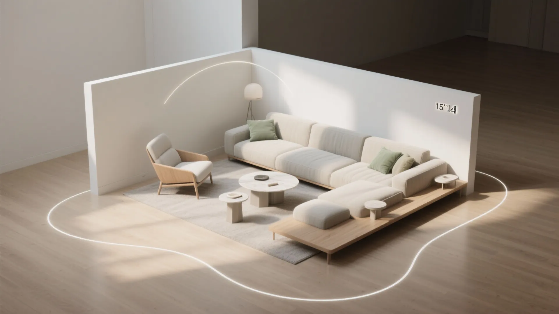 Idea 1: Map pathways before you park the sofa