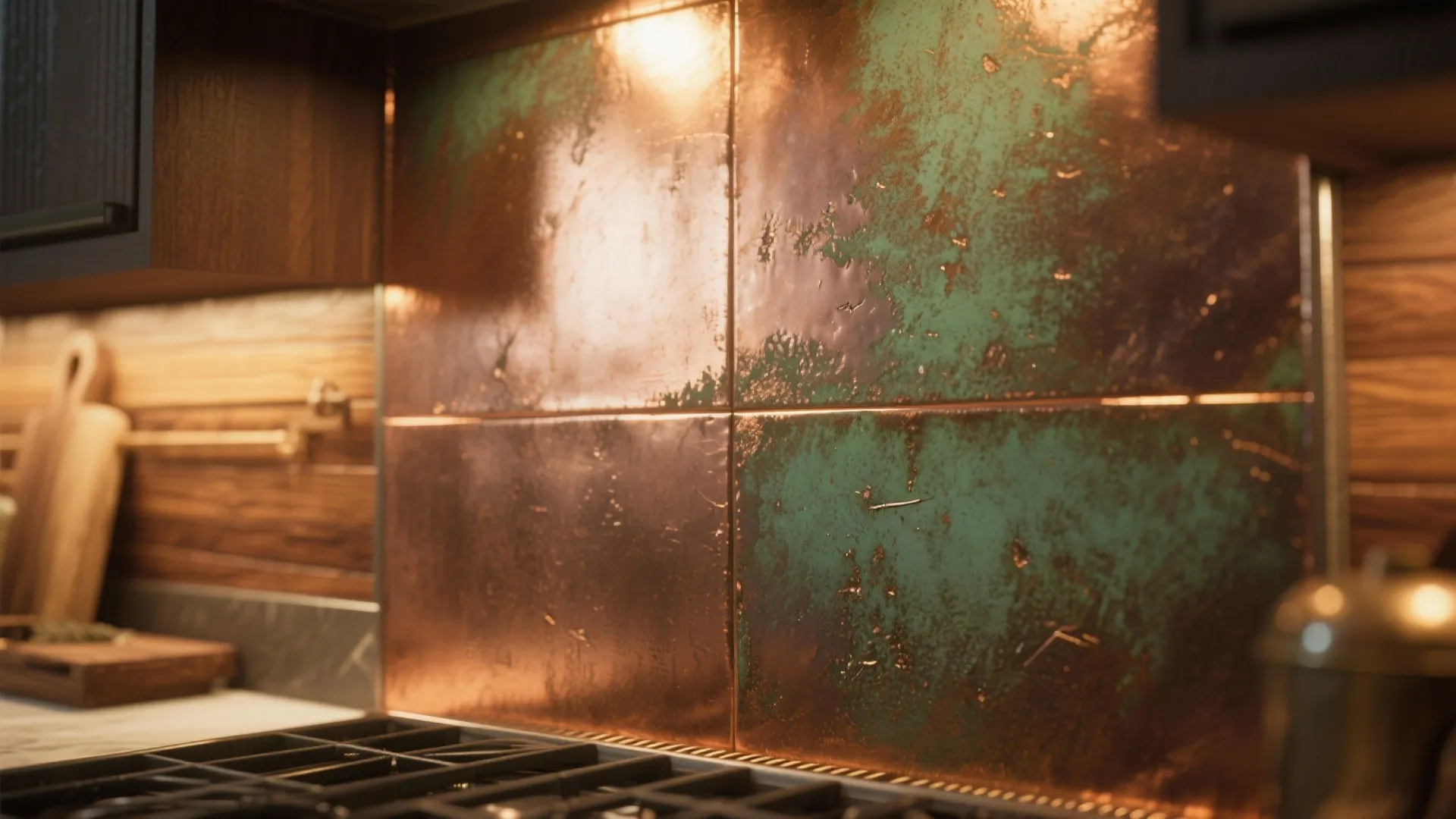 3. Patinated metal sheets