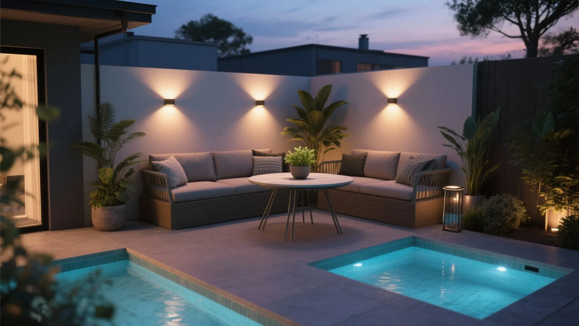 3. Accent Lighting for Small Patios
