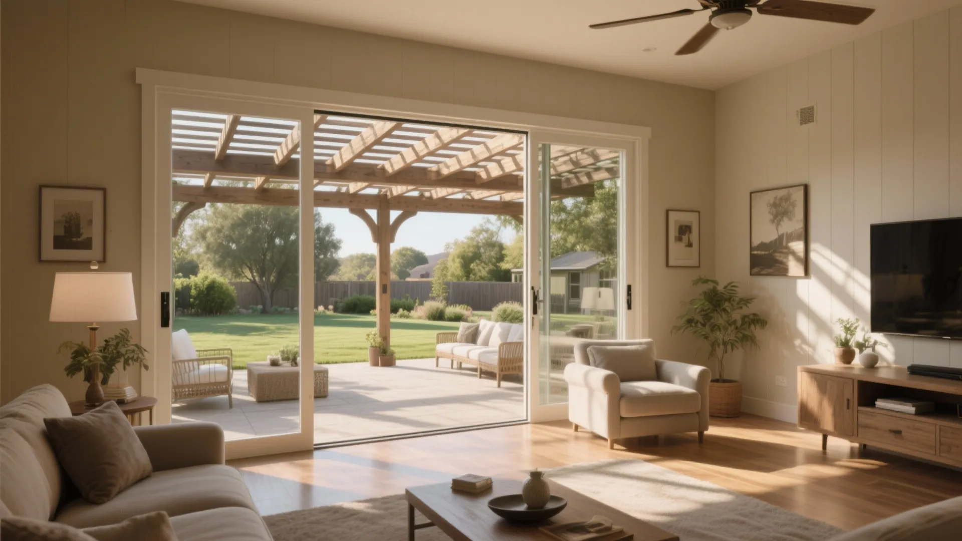Outdoor-Indoor Connection with a Patio Door
