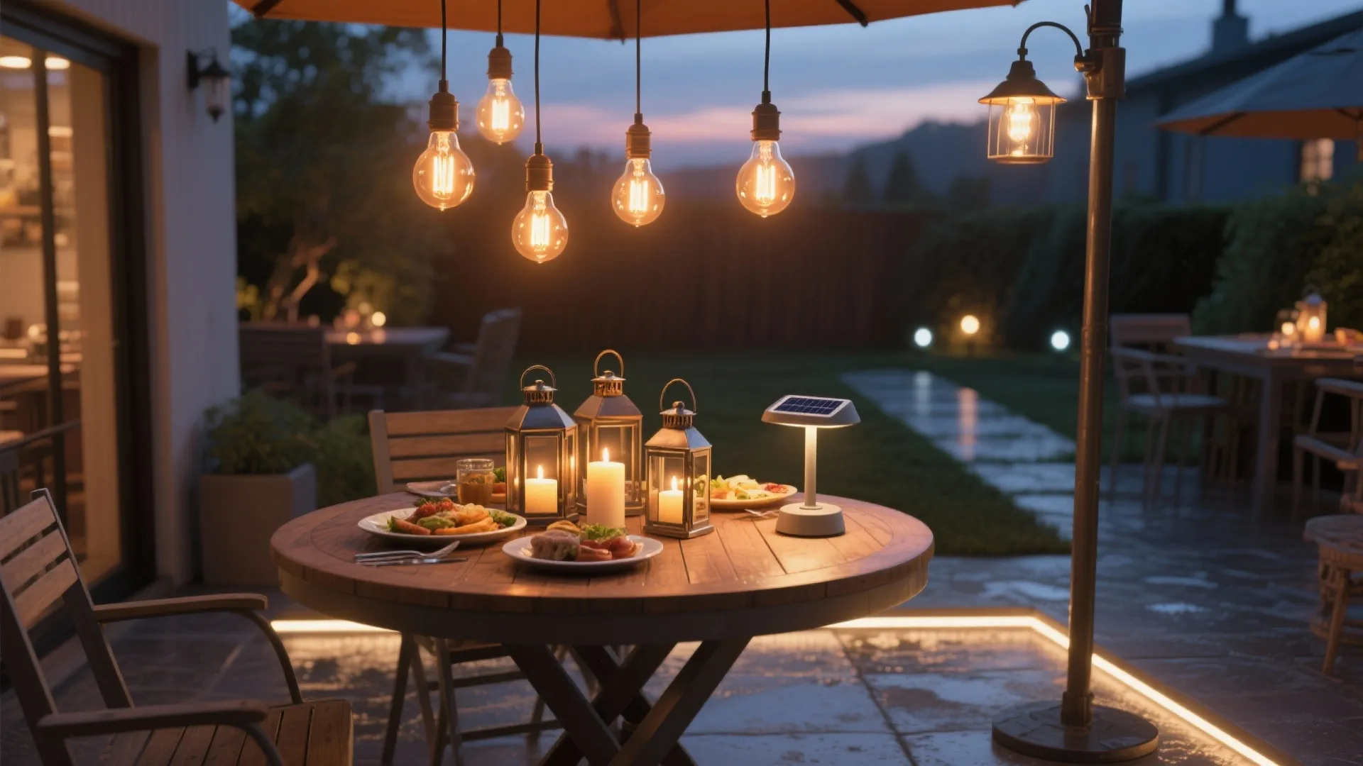 5 Patio Table Lighting Ideas: Creative, cozy patio table lighting ideas I’ve used in small outdoor spaces