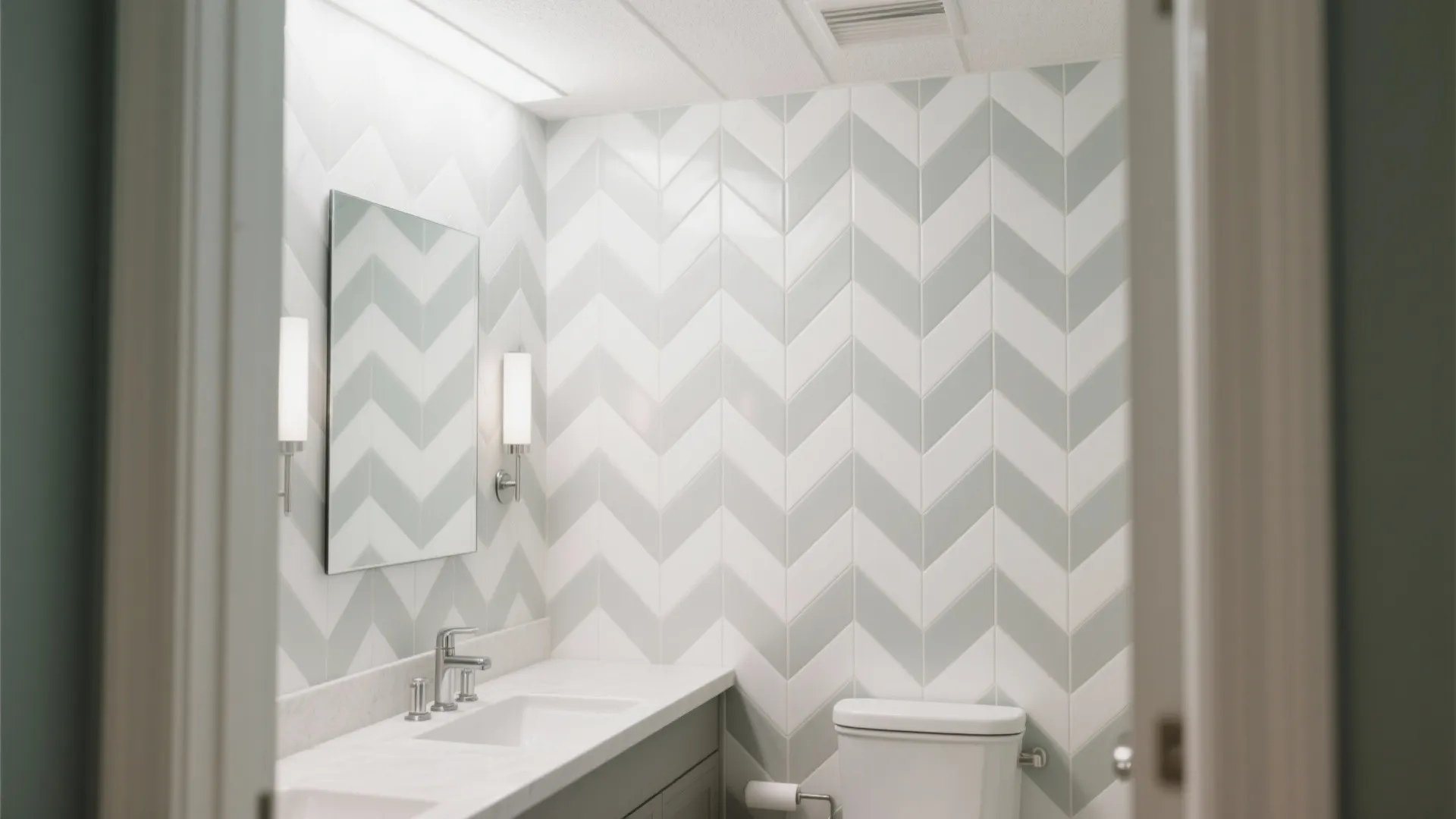 Pattern Accent Wall: Herringbone, Chevron, or Moroccan Motifs