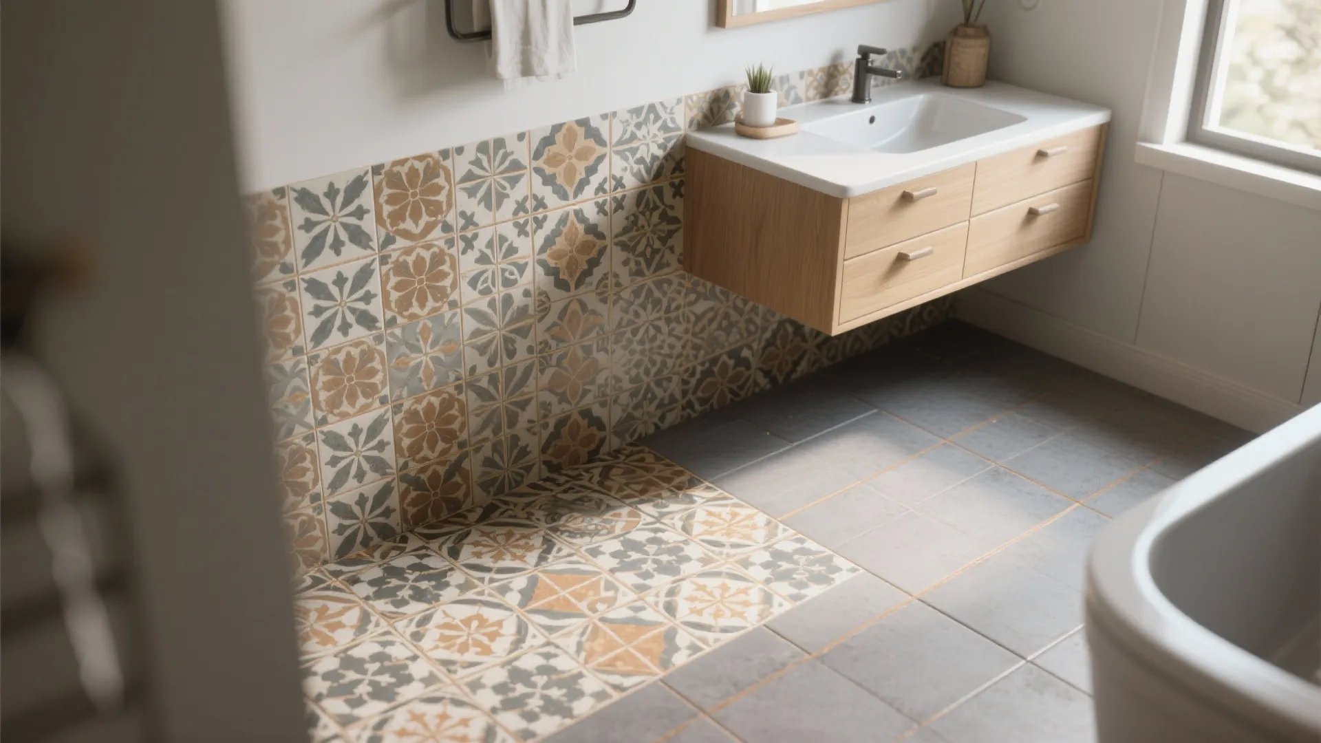 2. Patterned Play with Grey Base