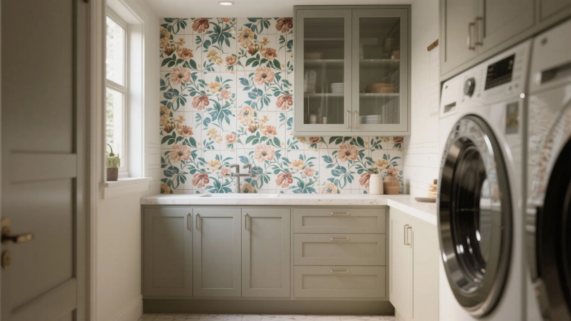 3. Make it pretty with color, wallpaper, and backsplash