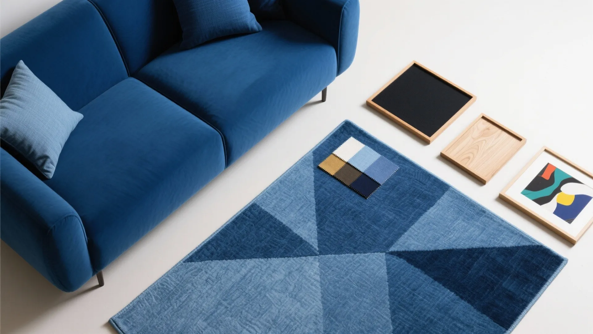 Pattern Play, Art, and Scale That Flatter Blue