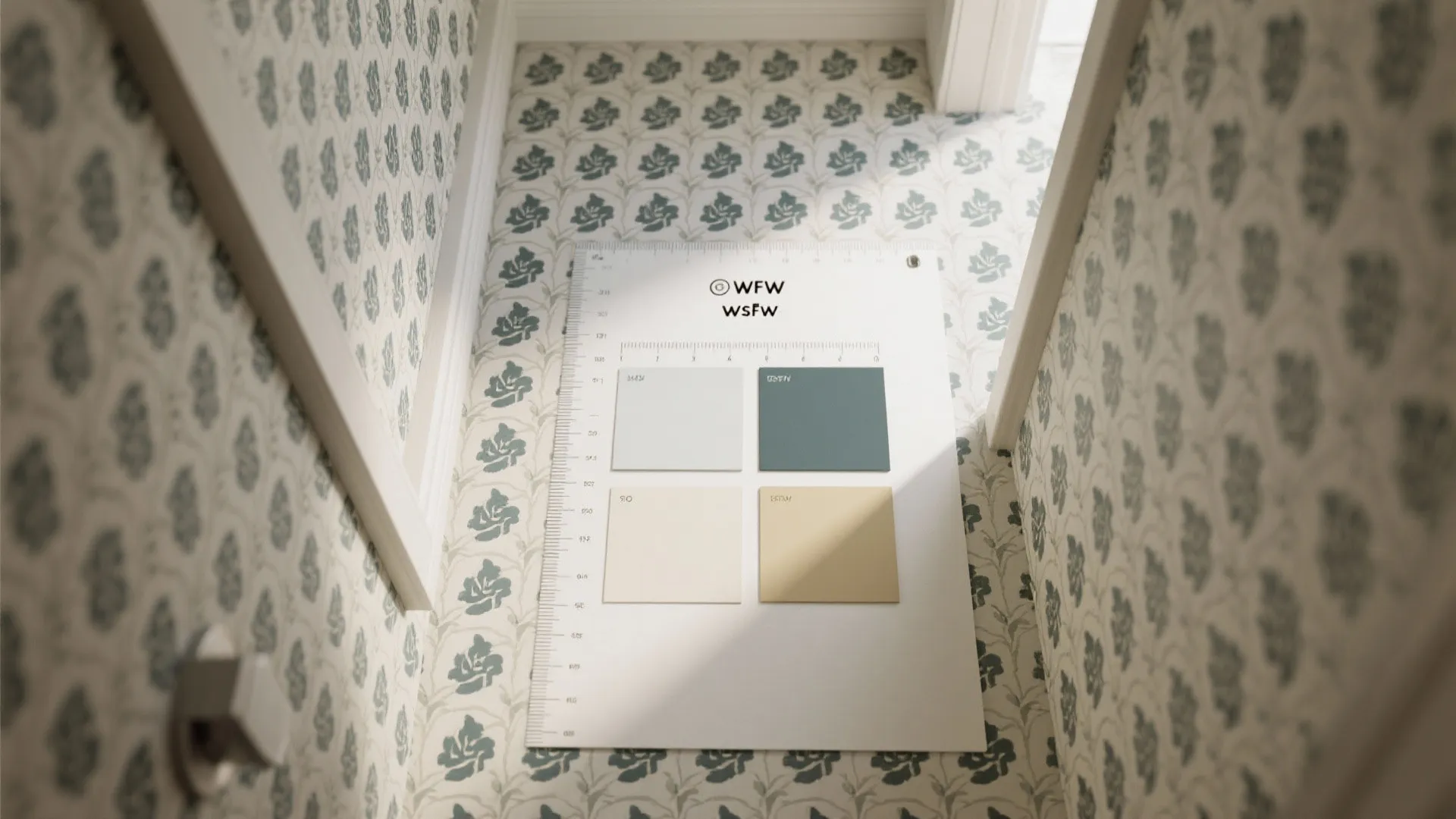 3. Patterned Mural for Small Spaces