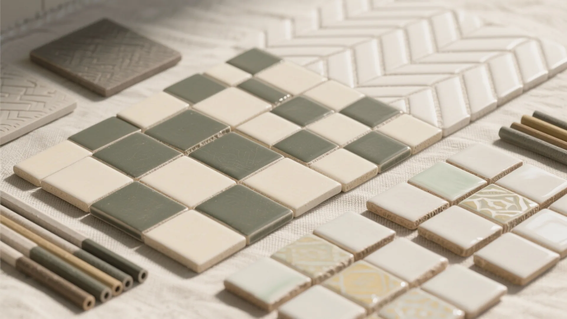 Pattern Play: Herringbone, Checkerboard, and Zellige Moments