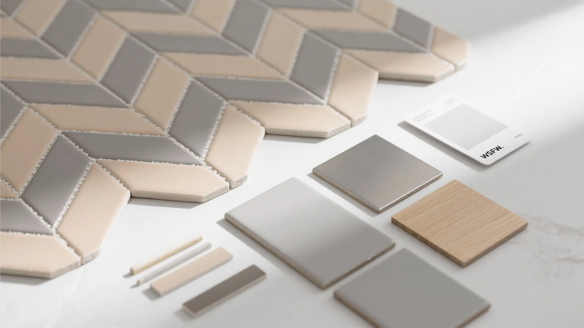 3) Herringbone or chevron patterns for movement