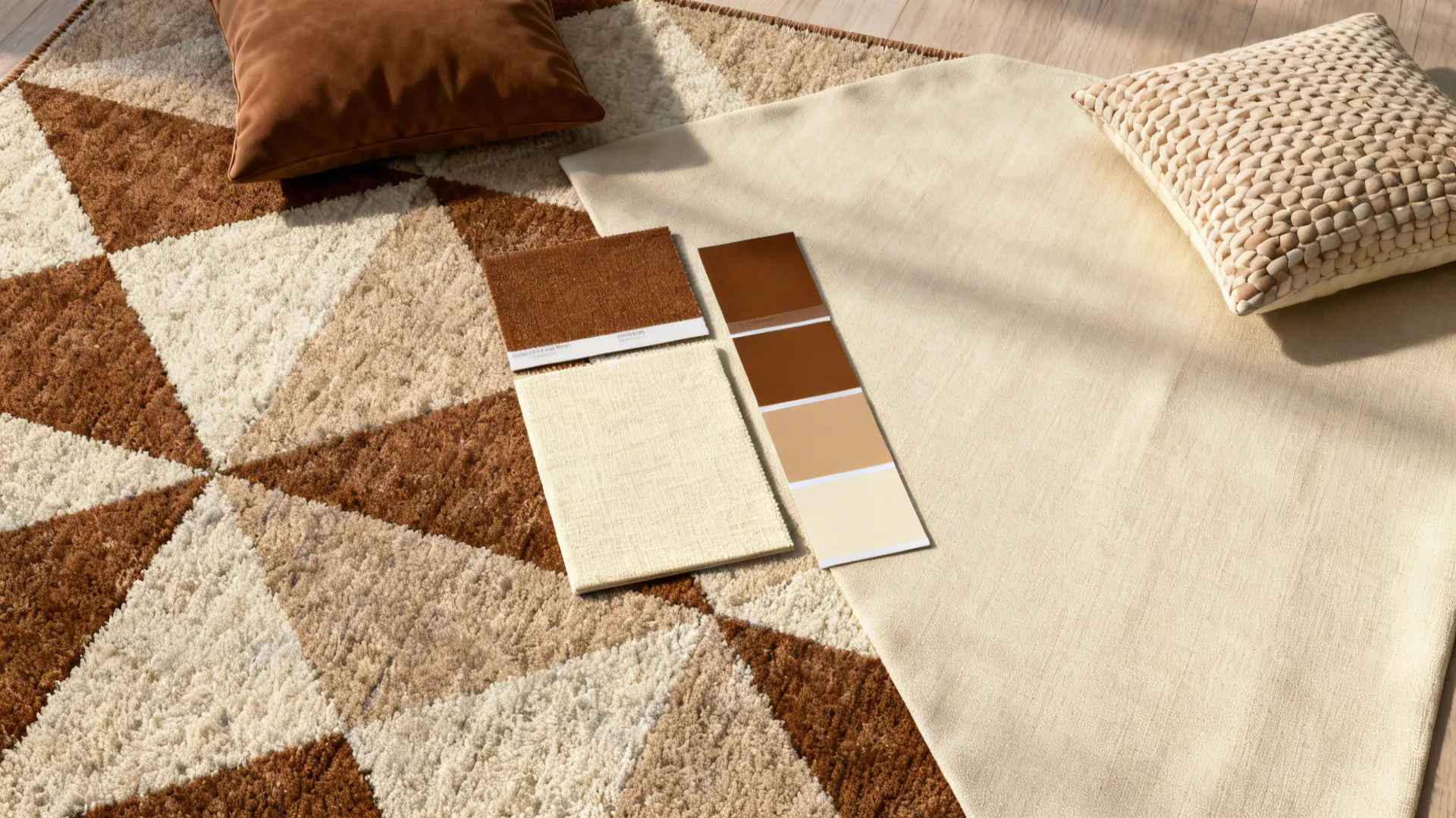 5. Pattern Play: Geometric Rugs and Throw Pillows