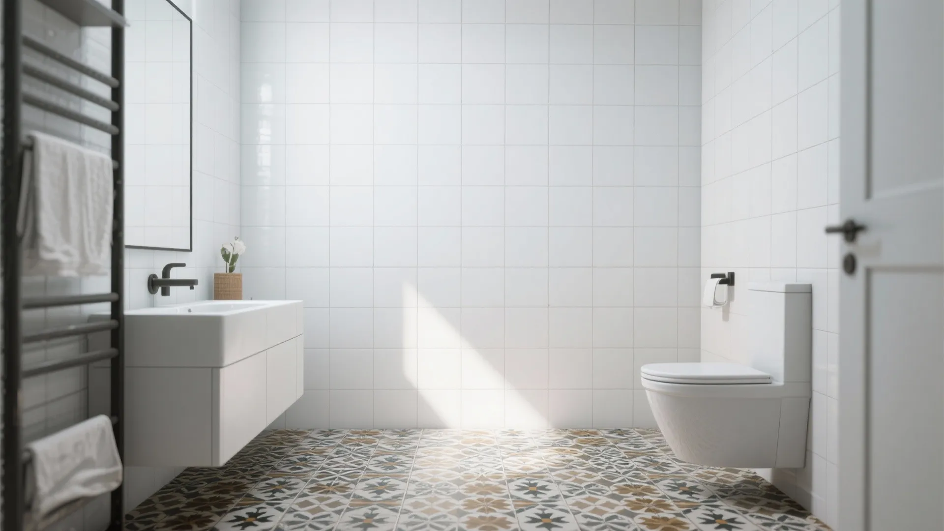 9. Combine with Patterned Floors