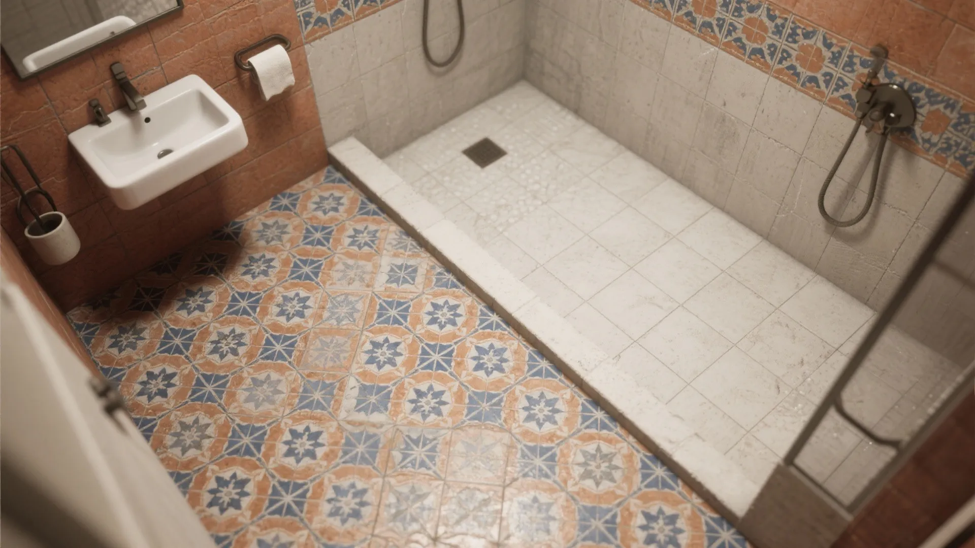 3. Layered Pattern on the Floor