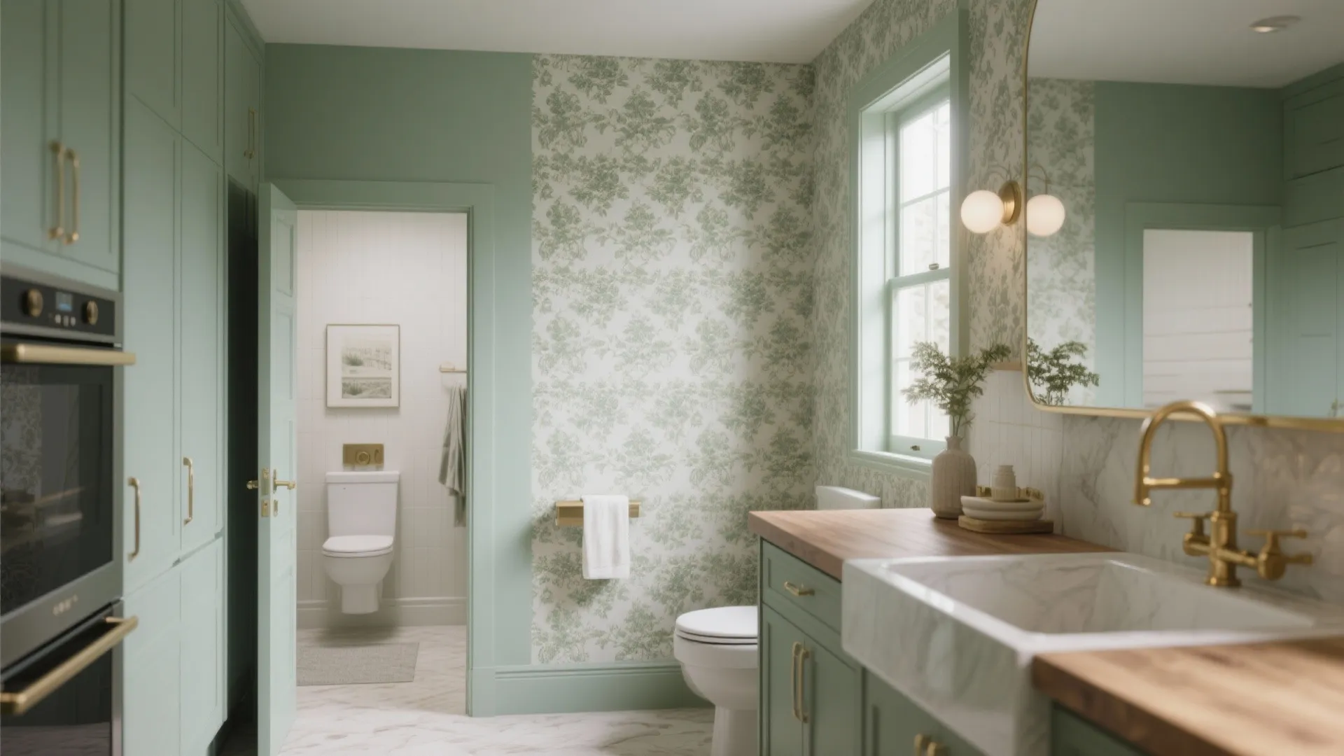 4. Pattern Play — paint a color that complements the paper