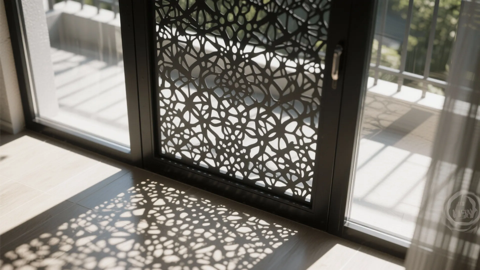 4) Patterned Ironwork for Privacy and Shade