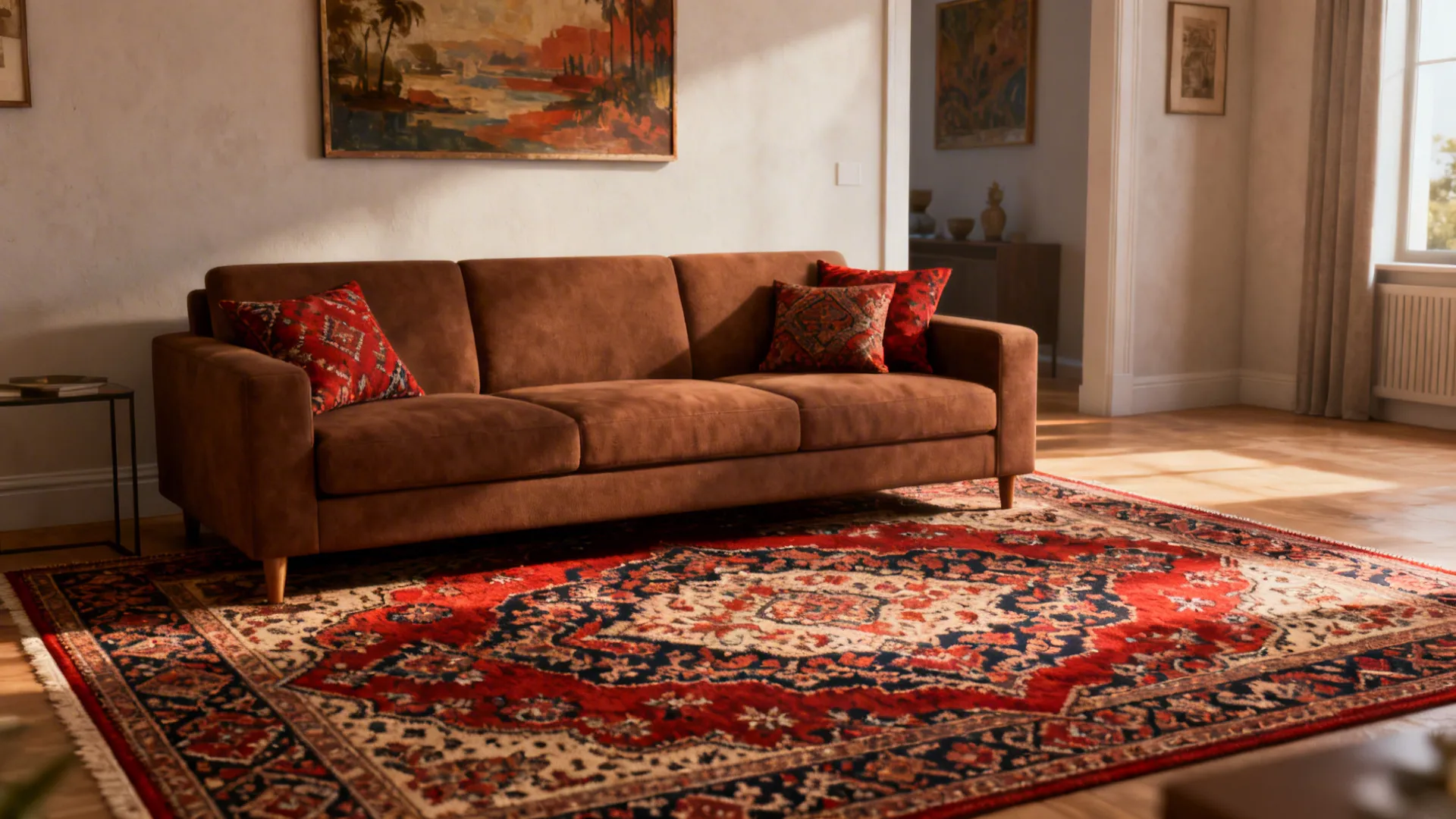 4. Pattern Play with Bold Rugs