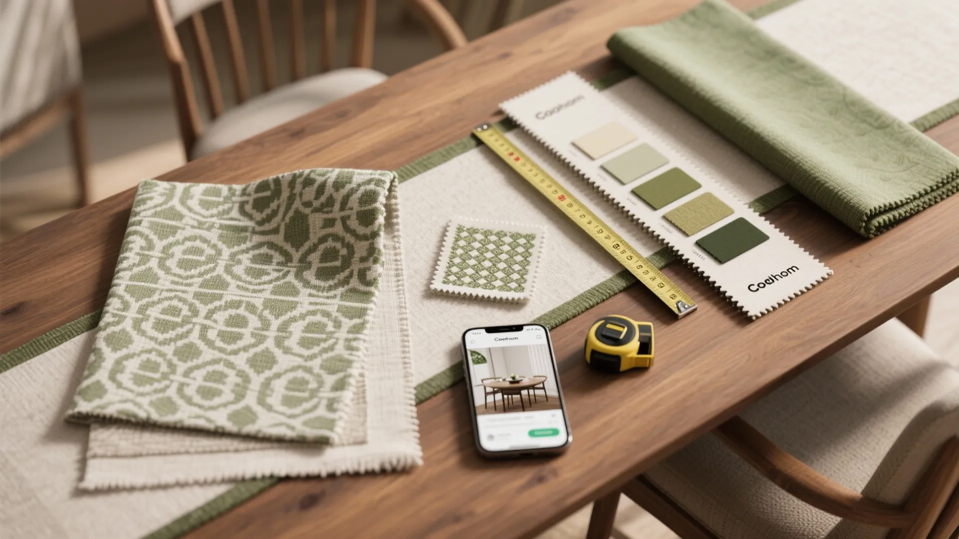 5. Pattern, color and scale: tie curtains to your table