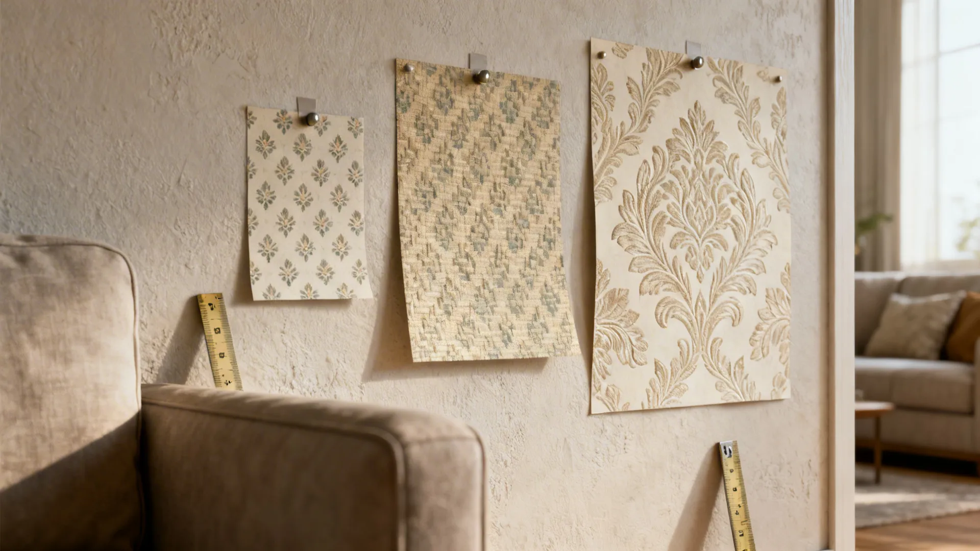 2. Scale the pattern to the room size