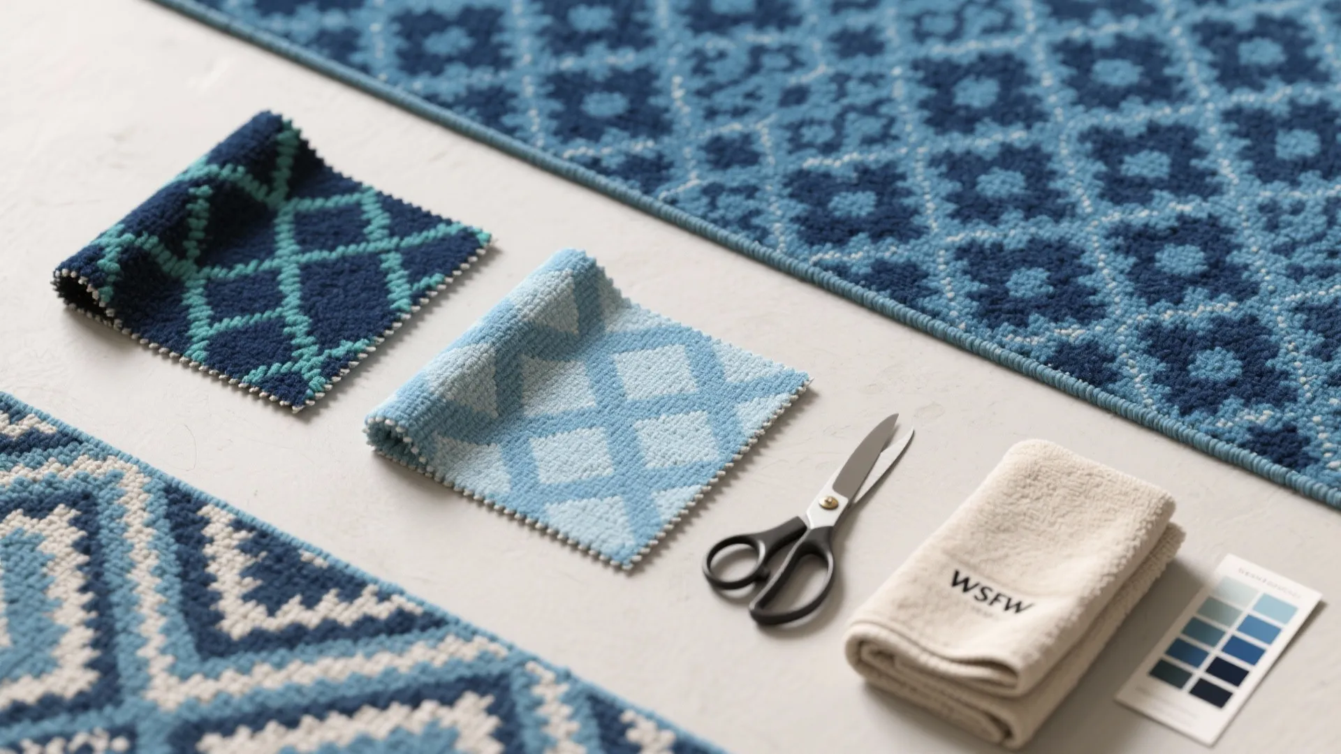 3. Opt for patterned blues to hide wear