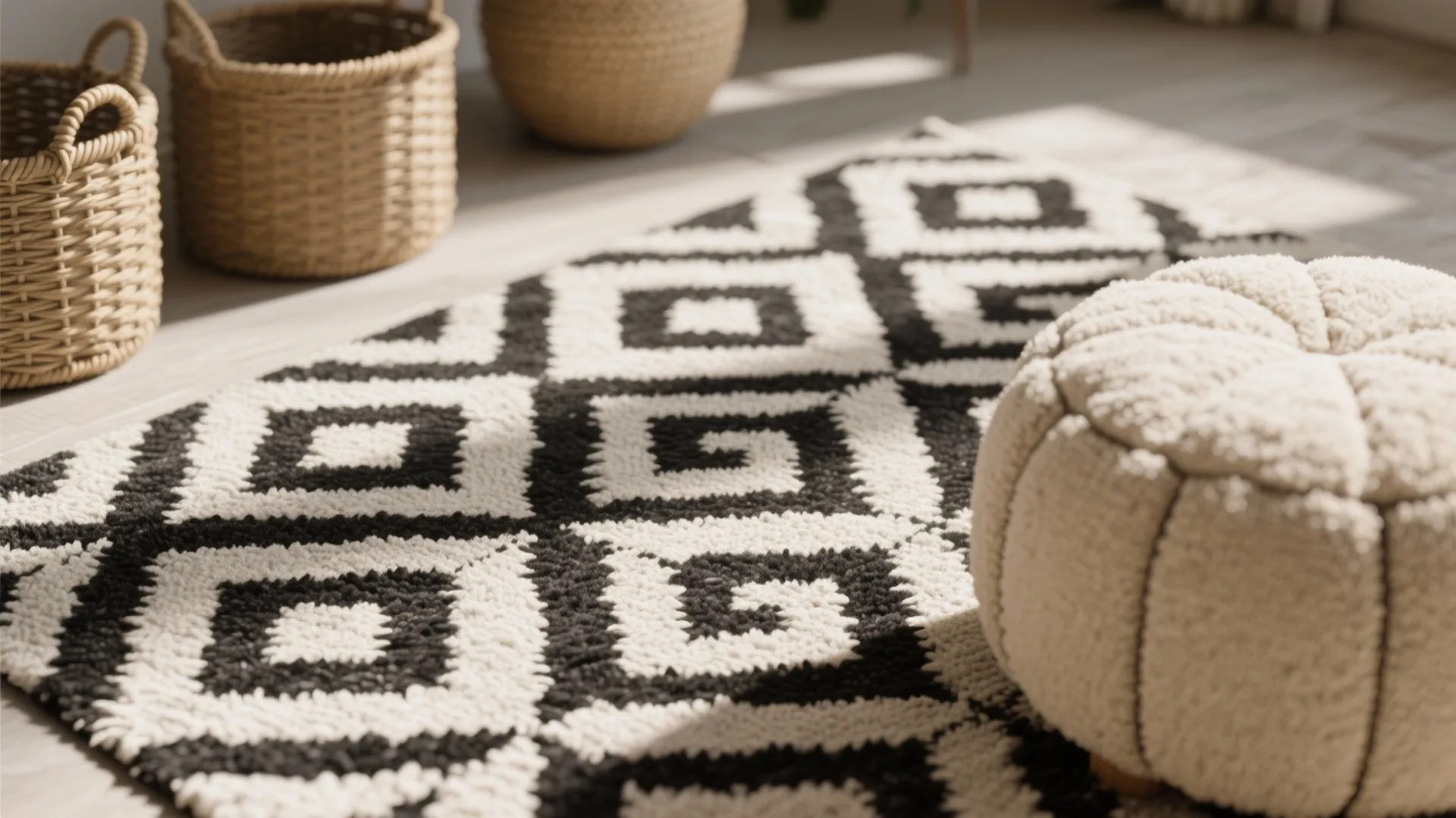 3. Pattern play: mix geometrics and organic textures