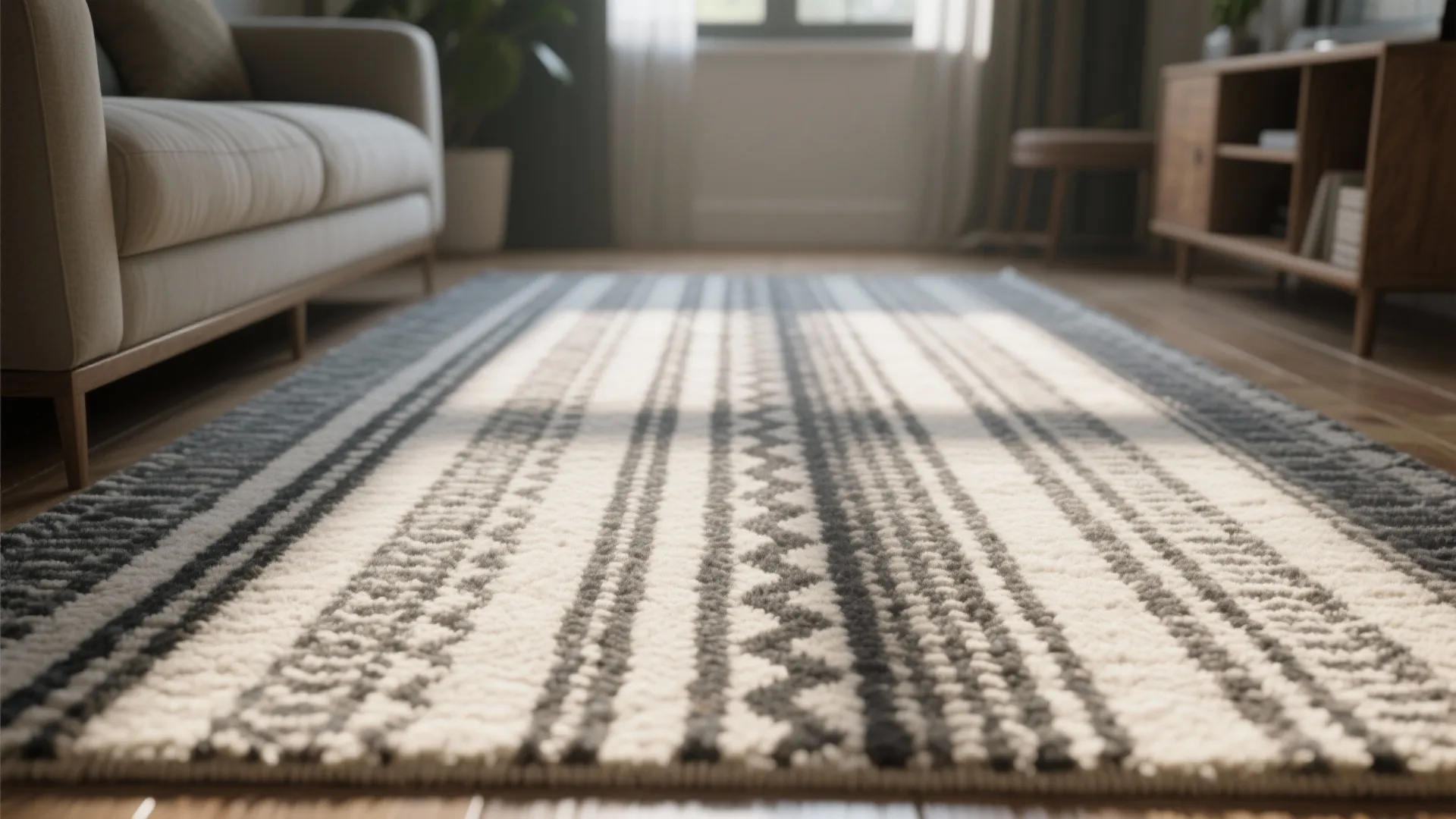 4. Rug as Visual Extension — Play with Scale & Pattern
