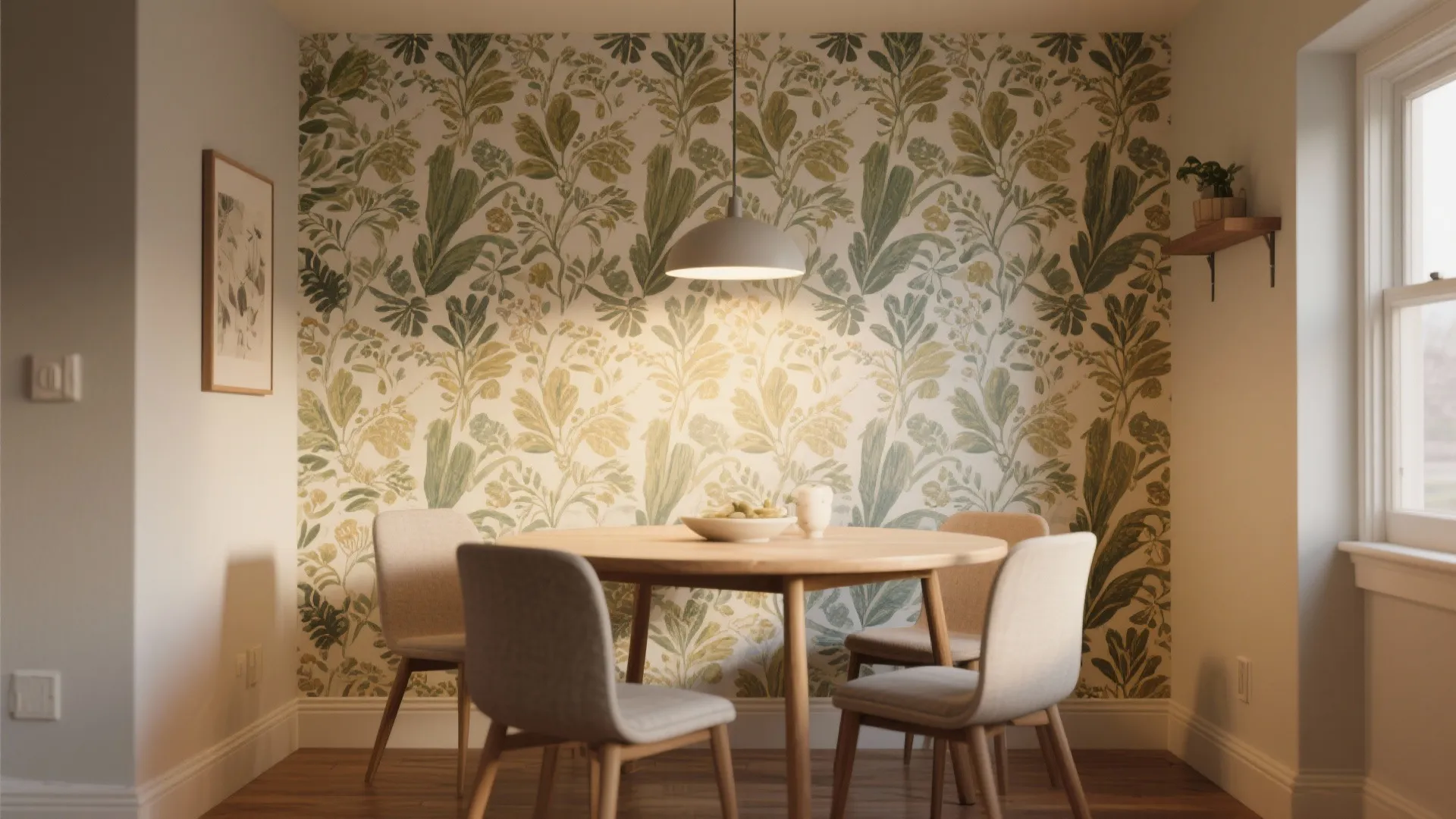 5. Patterned Accent Wall or Mural
