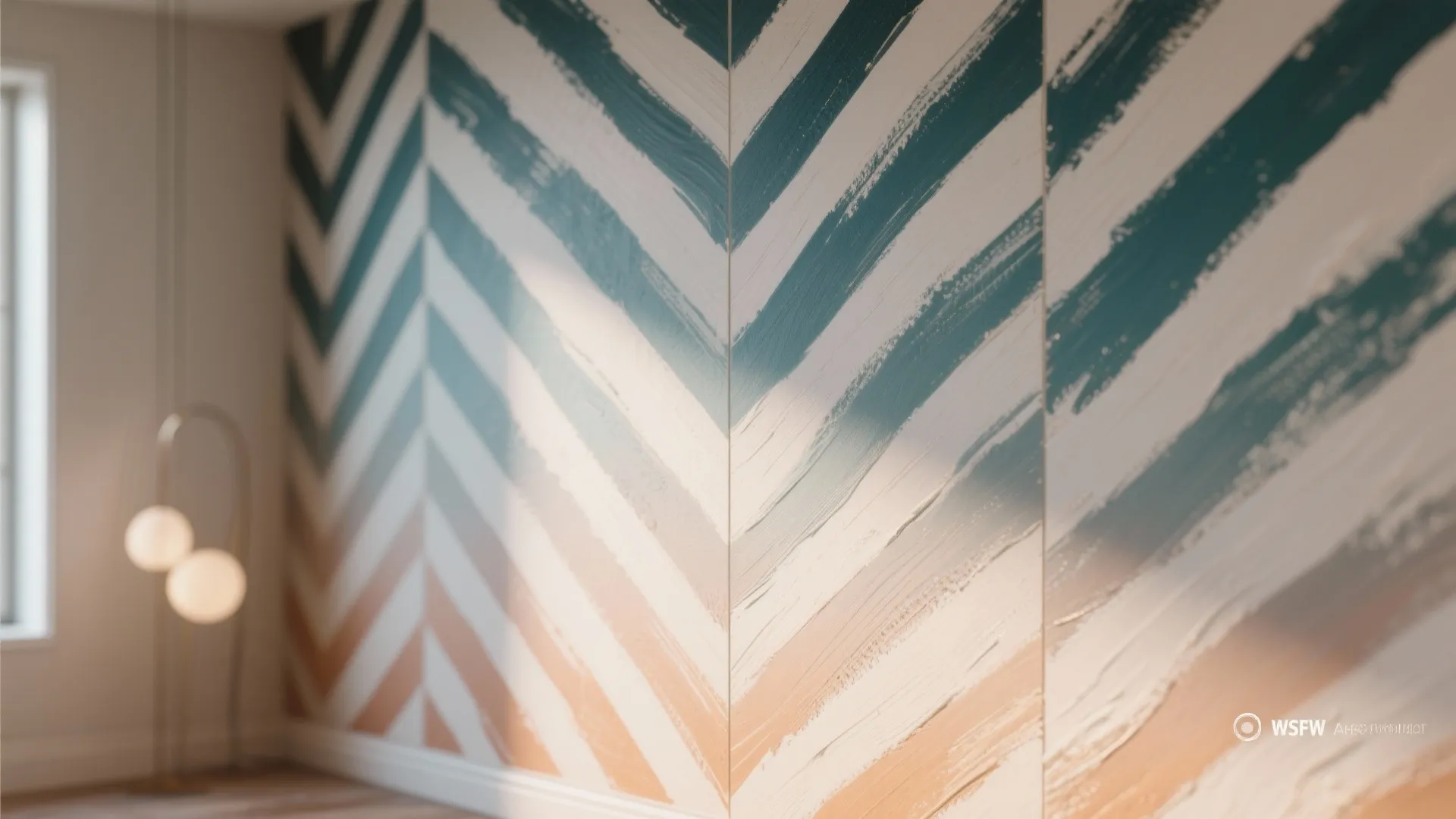 5. Patterned accent with paint techniques